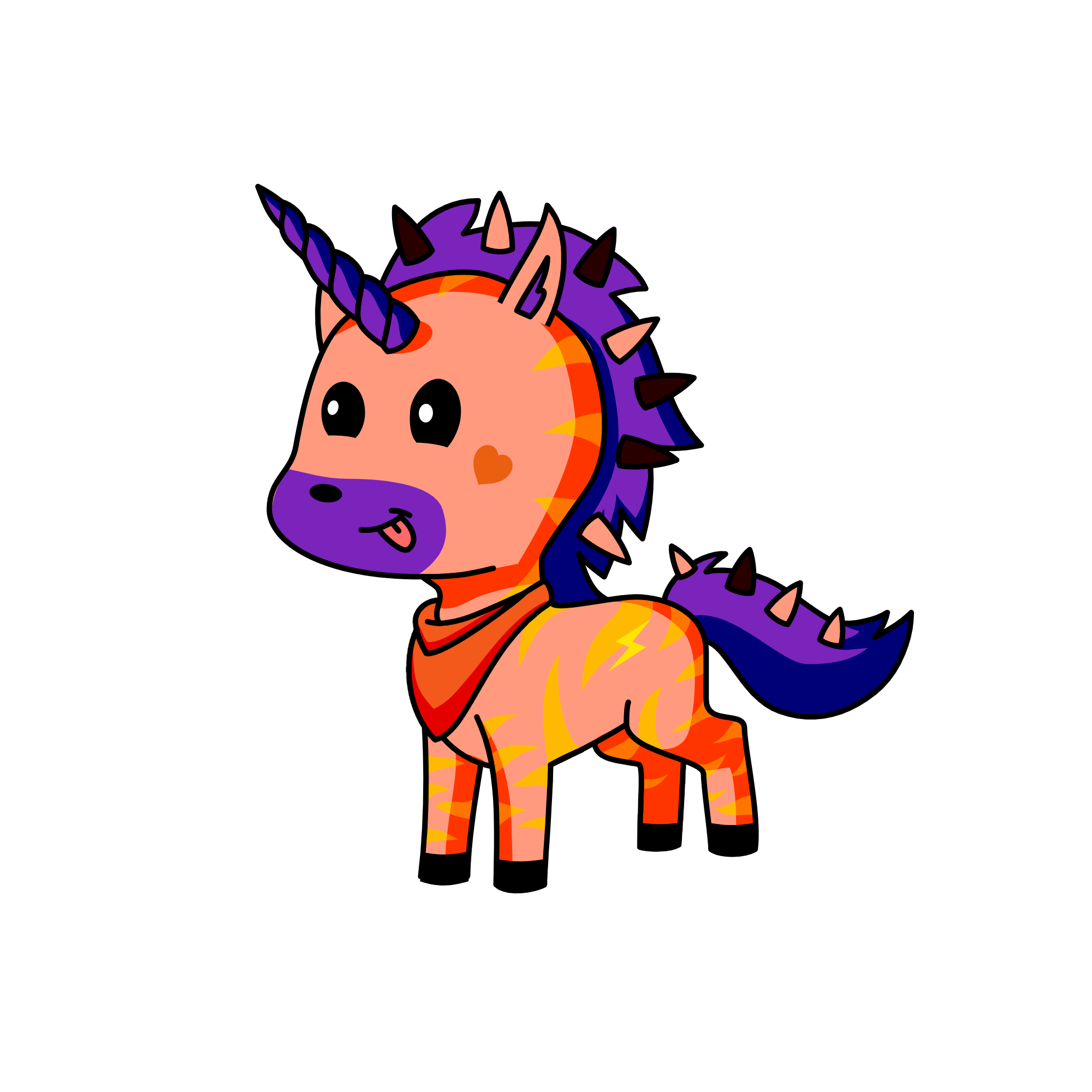 Fire Heart, the unicorn
