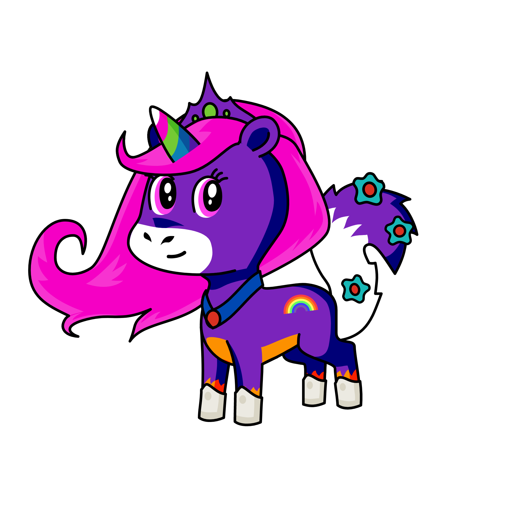 sparkly, the unicorn