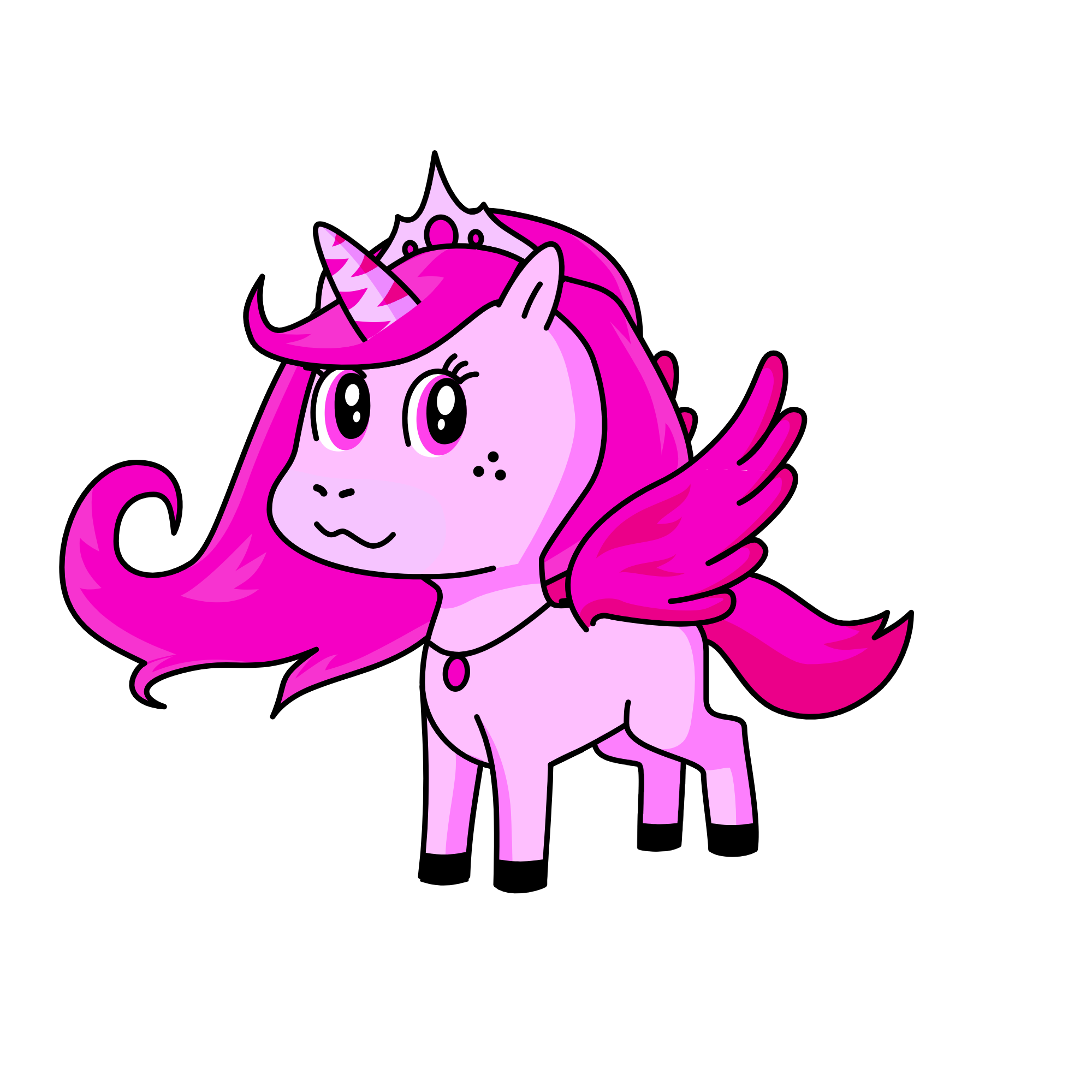 Pinky, the unicorn