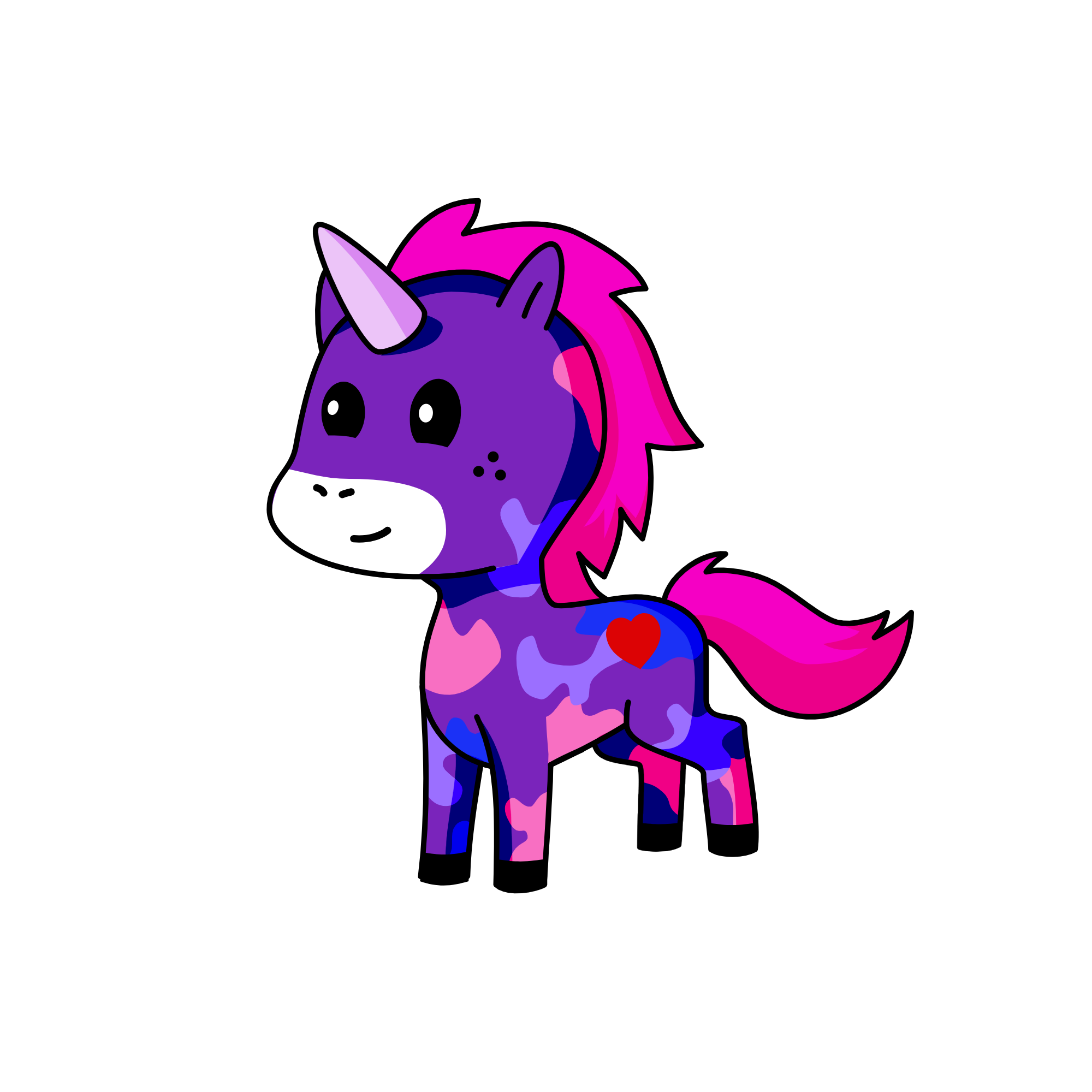 violet, the unicorn