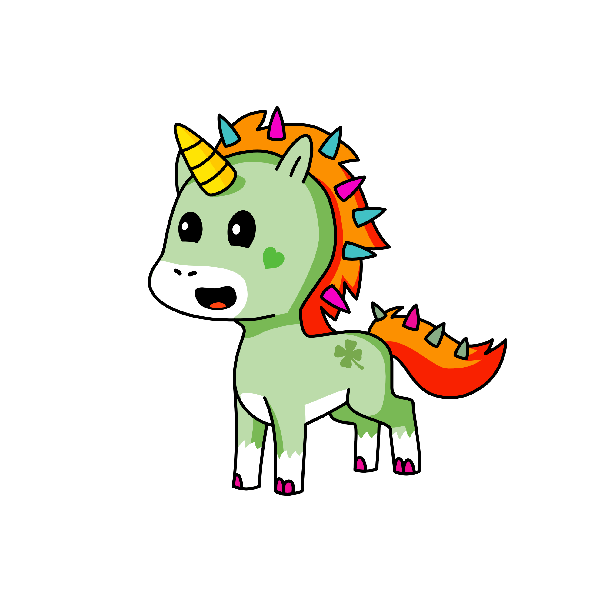 lucky the unicorn, the unicorn
