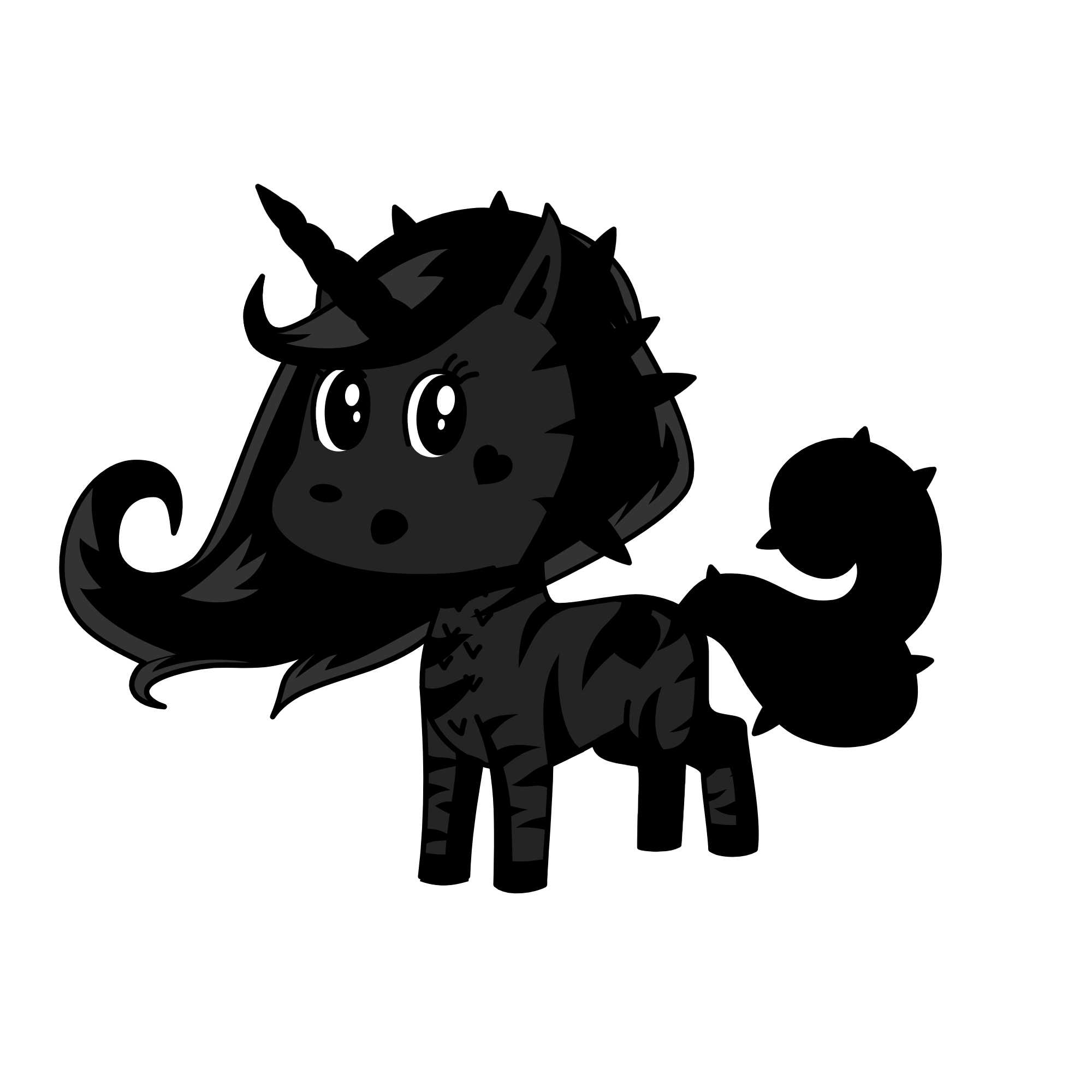 Dark moon , the unicorn