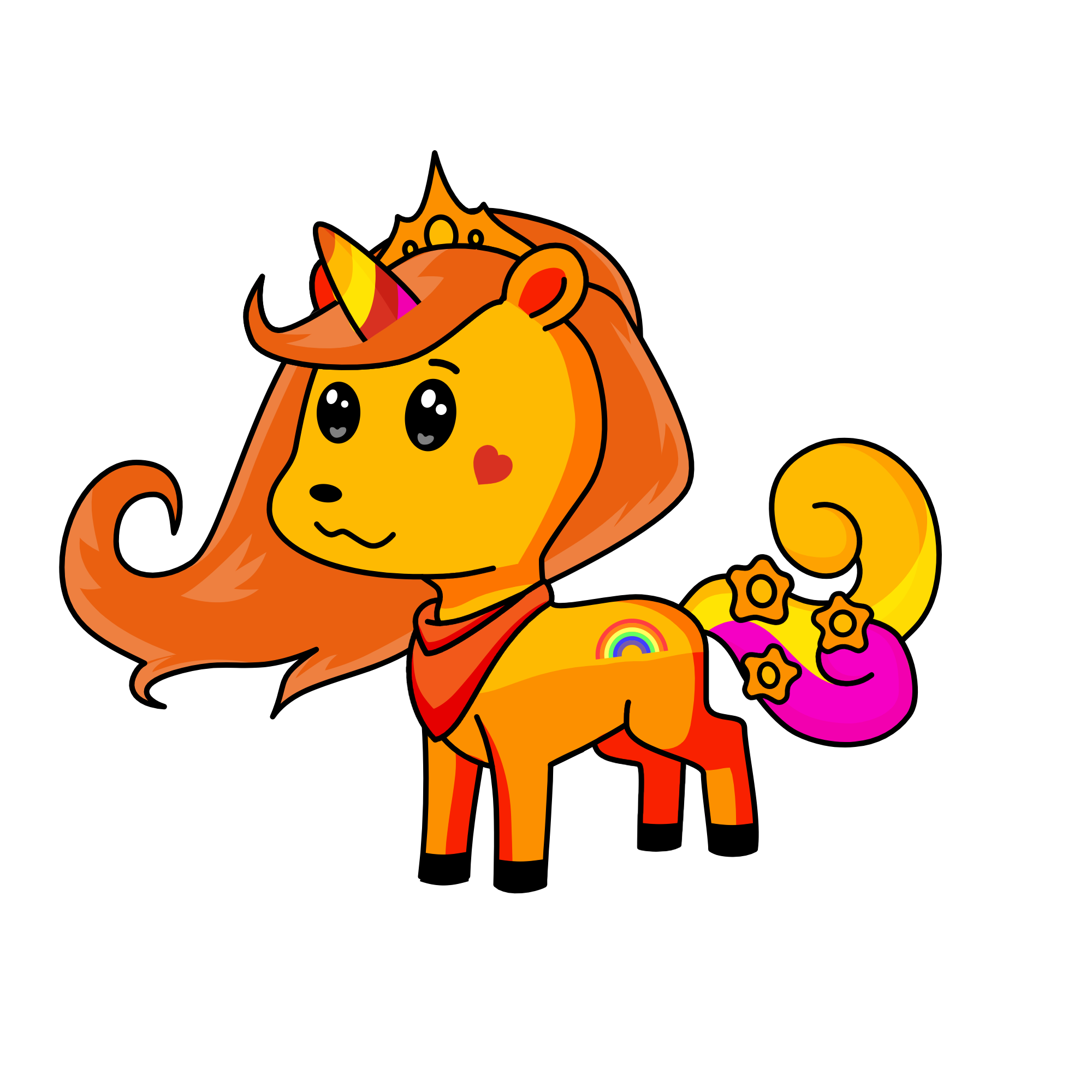Tulip the flower unicorno, the unicorn