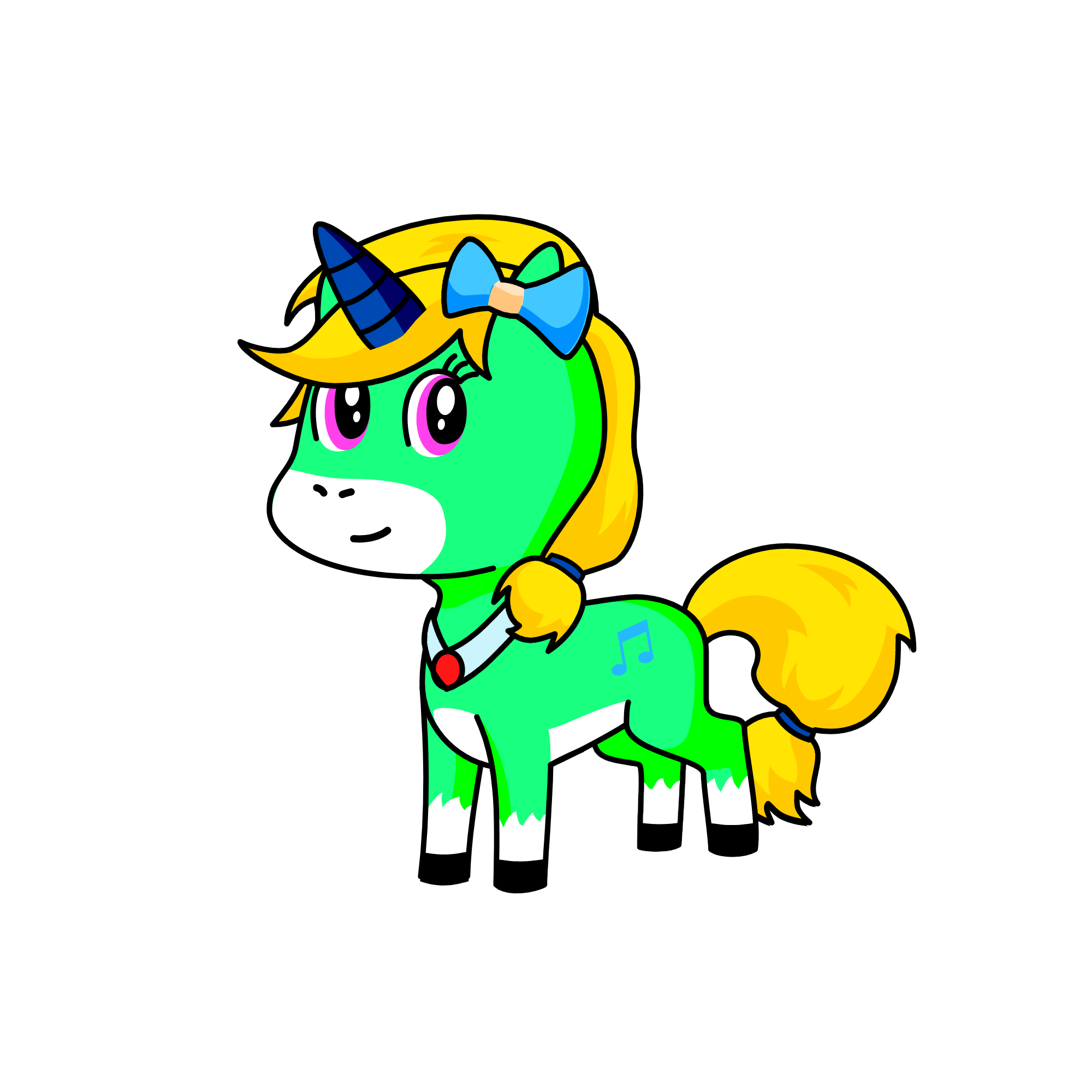 Snowster, the unicorn