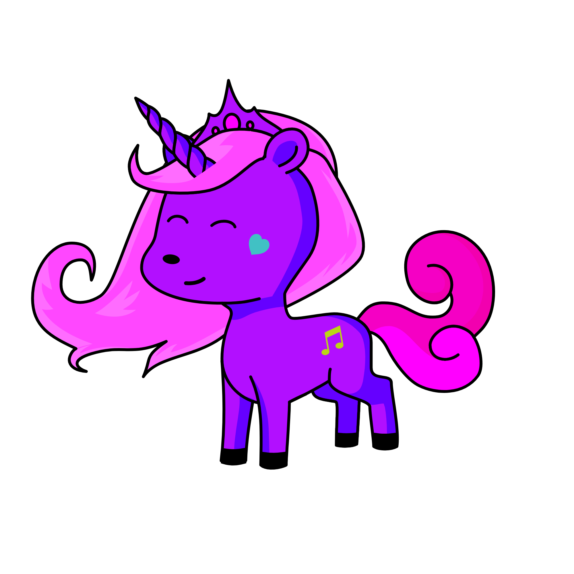 Princess Raya , the unicorn