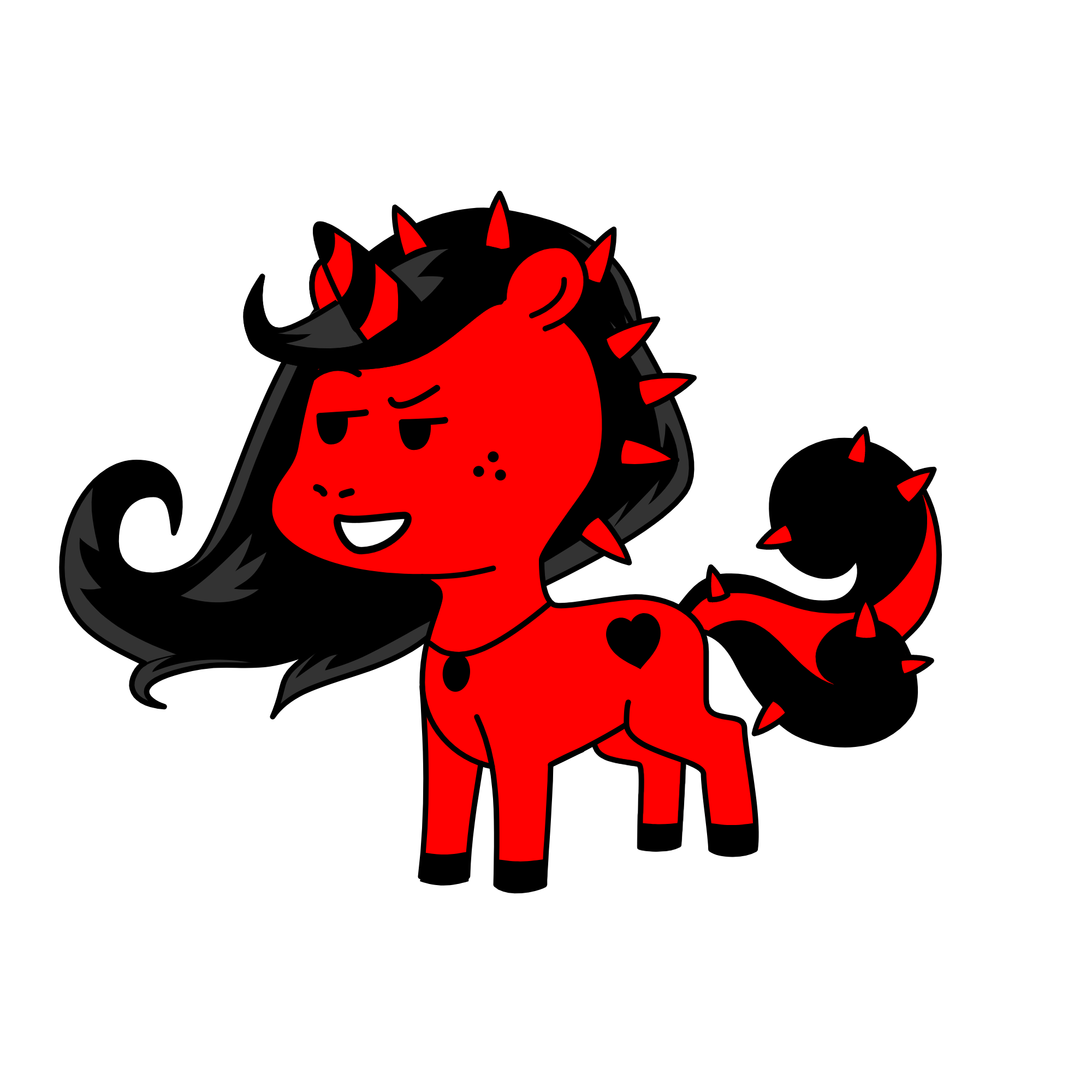 Moody, the unicorn
