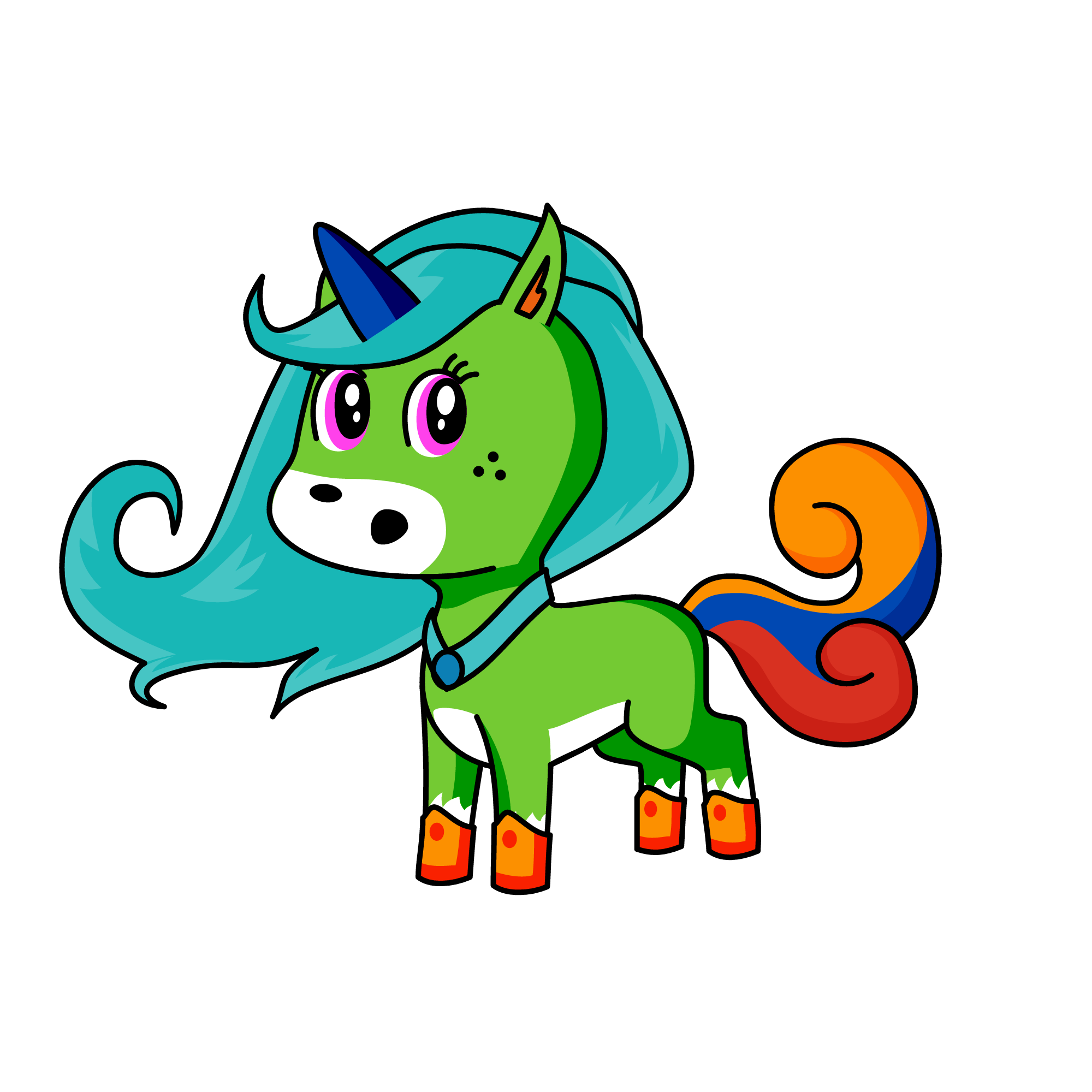 greeny, the unicorn