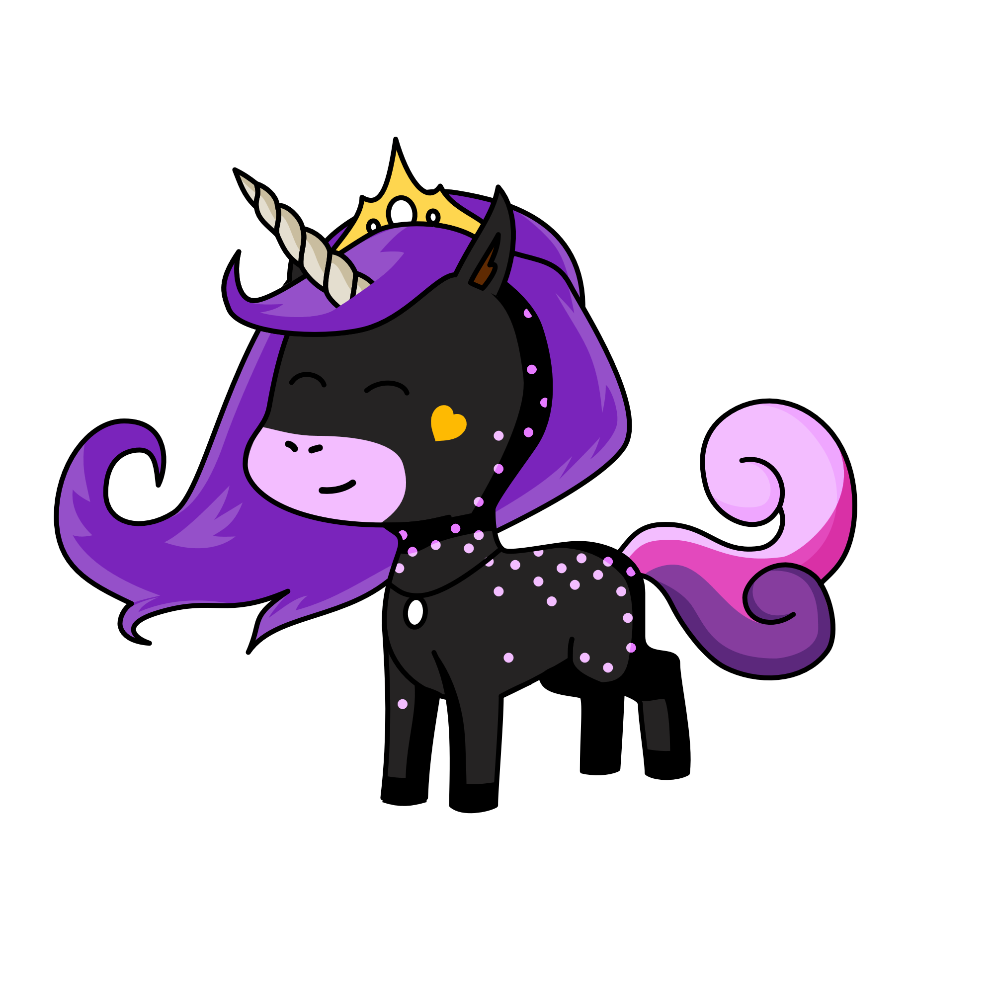 Princess Sparkle, the unicorn