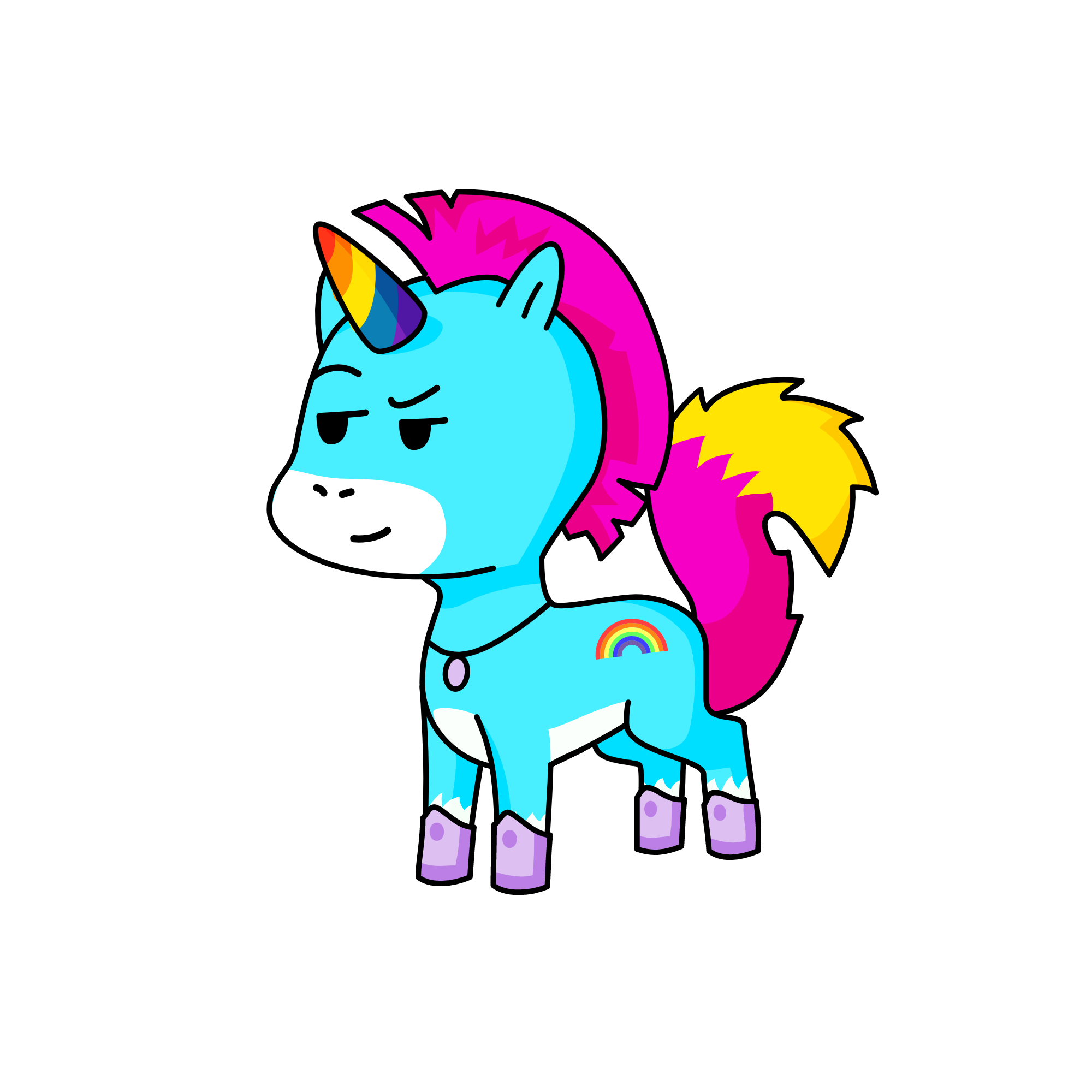 Pink Ninja, the unicorn