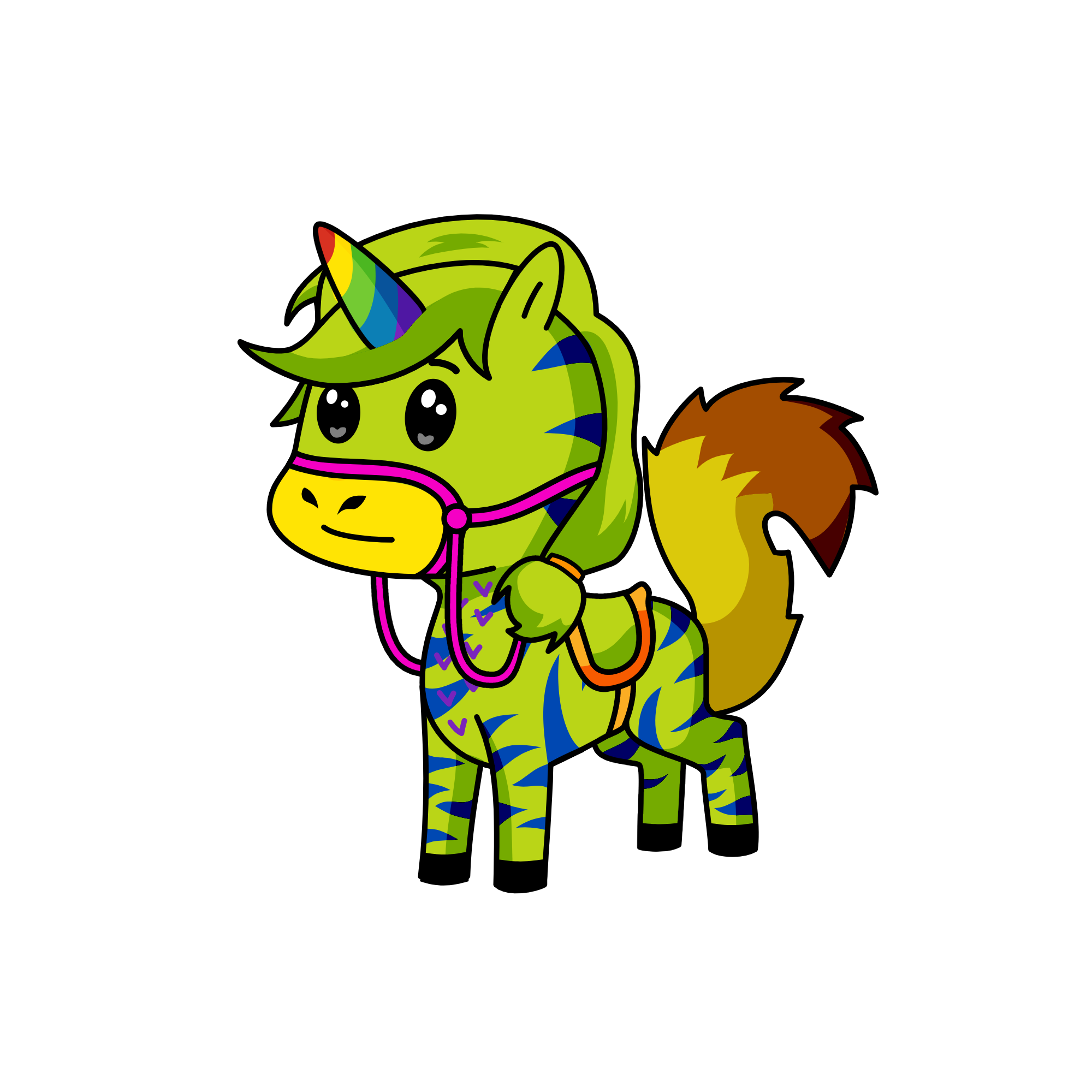 Rainbow Horn, the unicorn