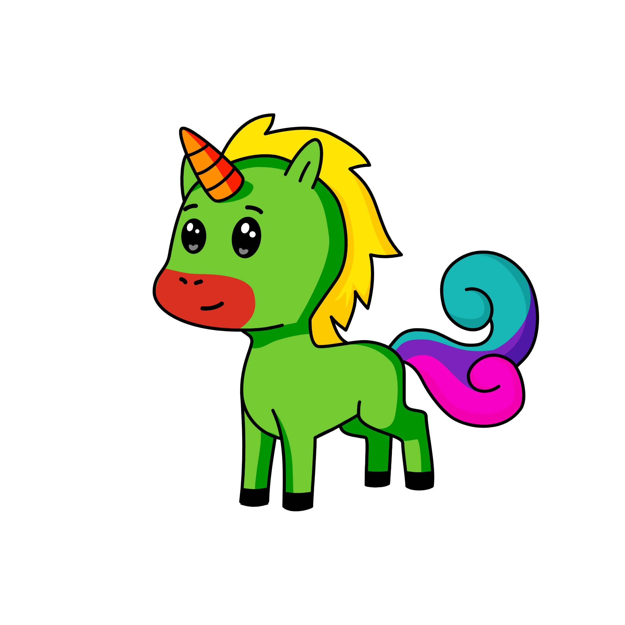 Rainbowcorn, the unicorn