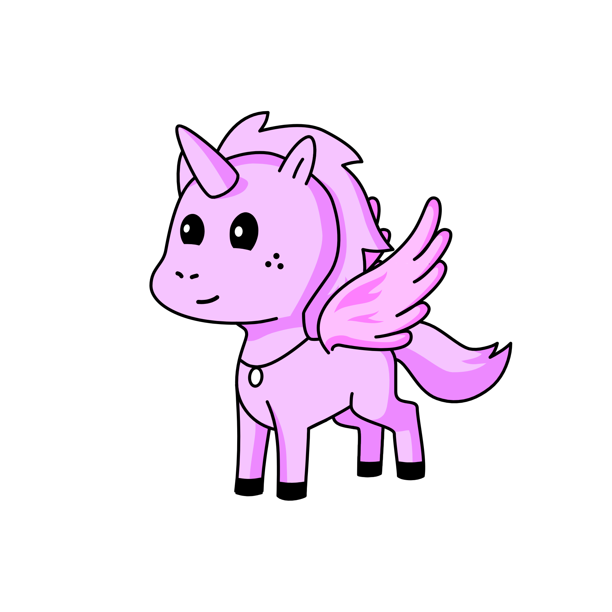 Pink, the unicorn