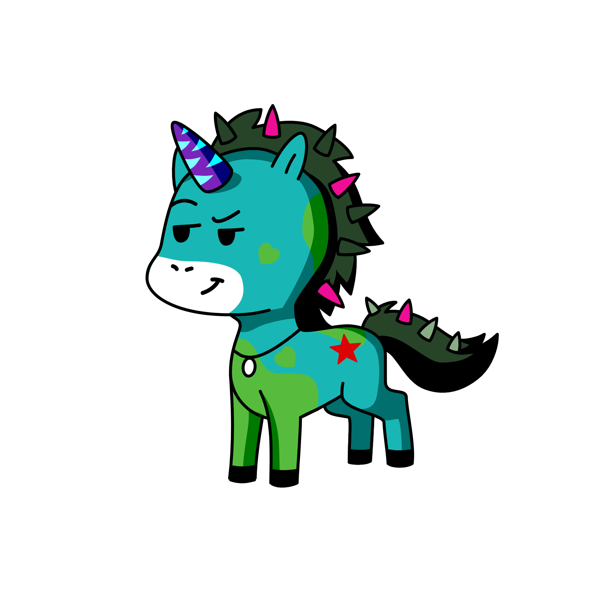 Camo, the unicorn