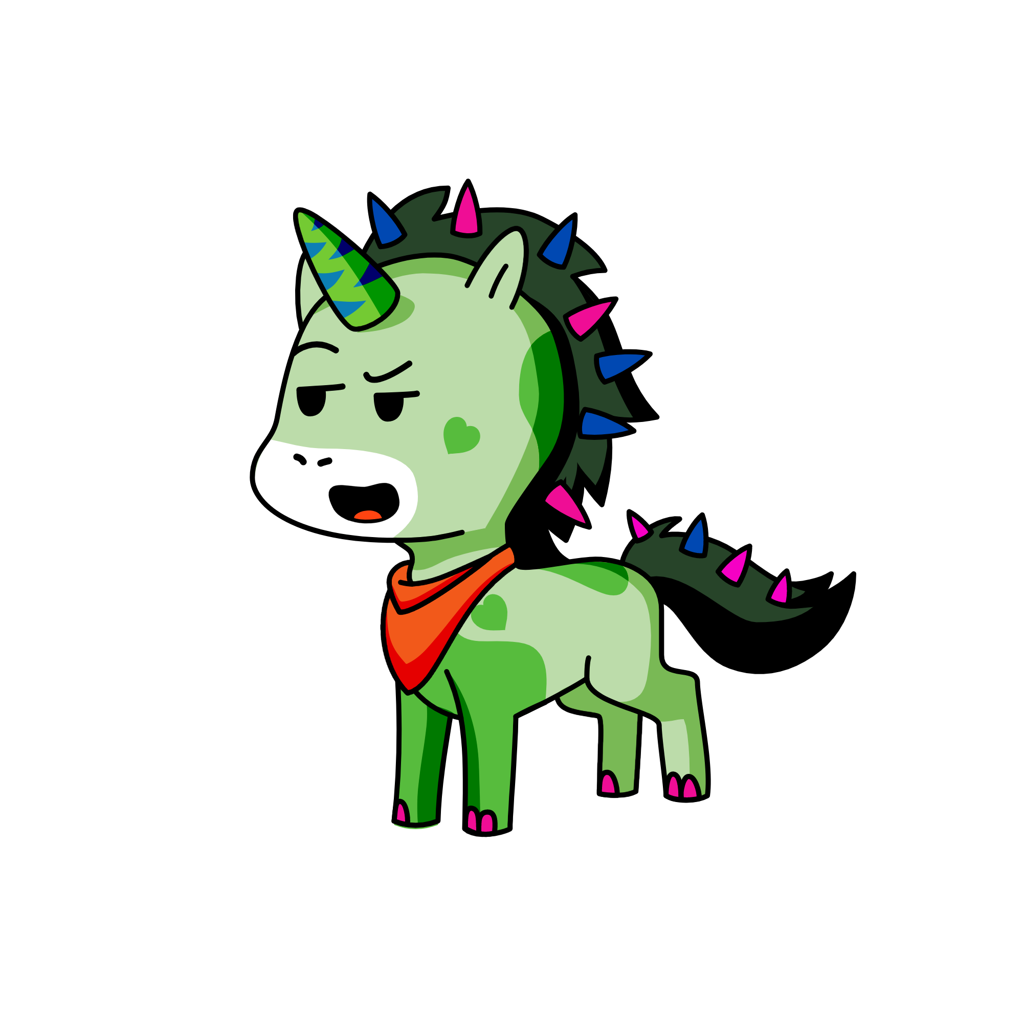 Peppi, the unicorn