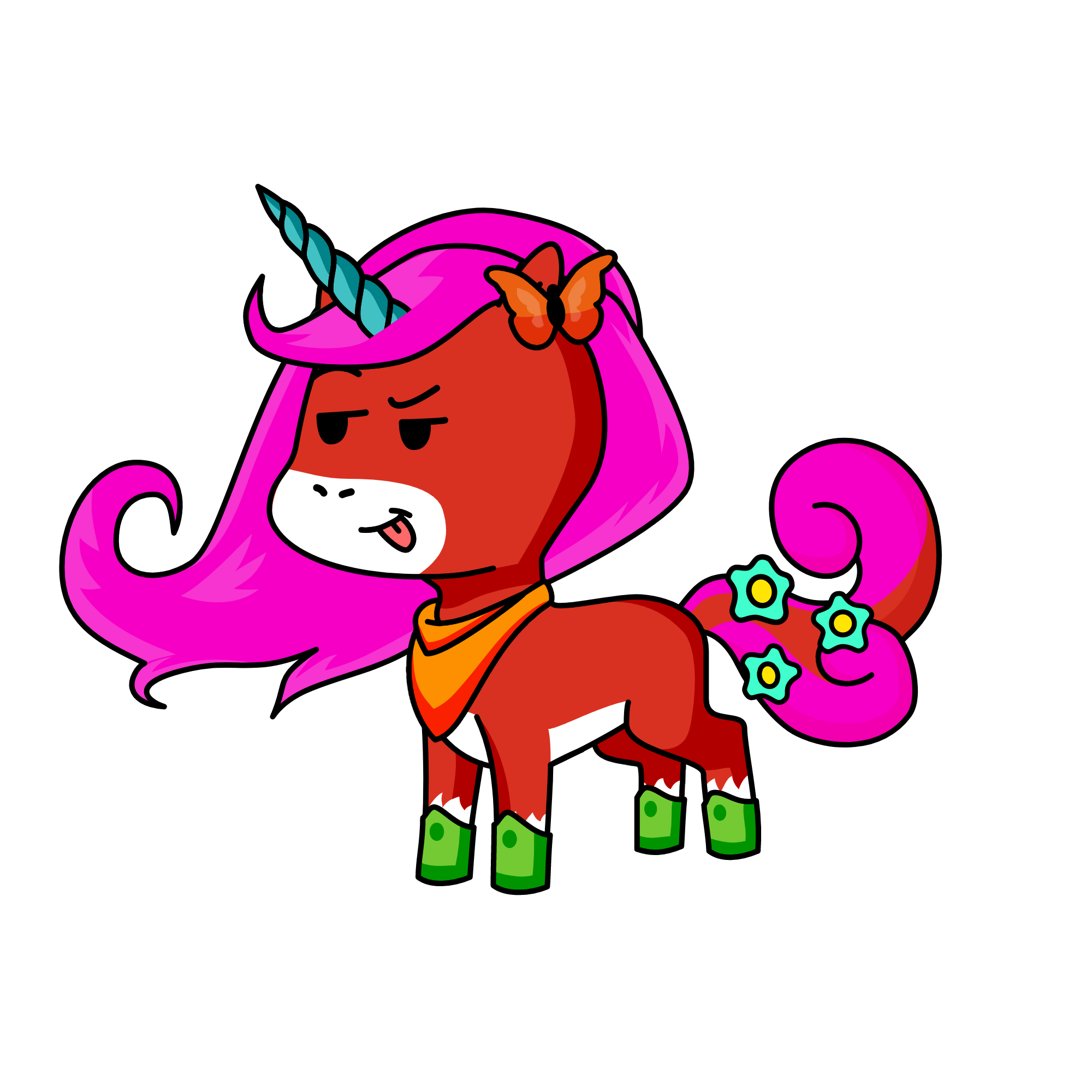 Delia, the unicorn