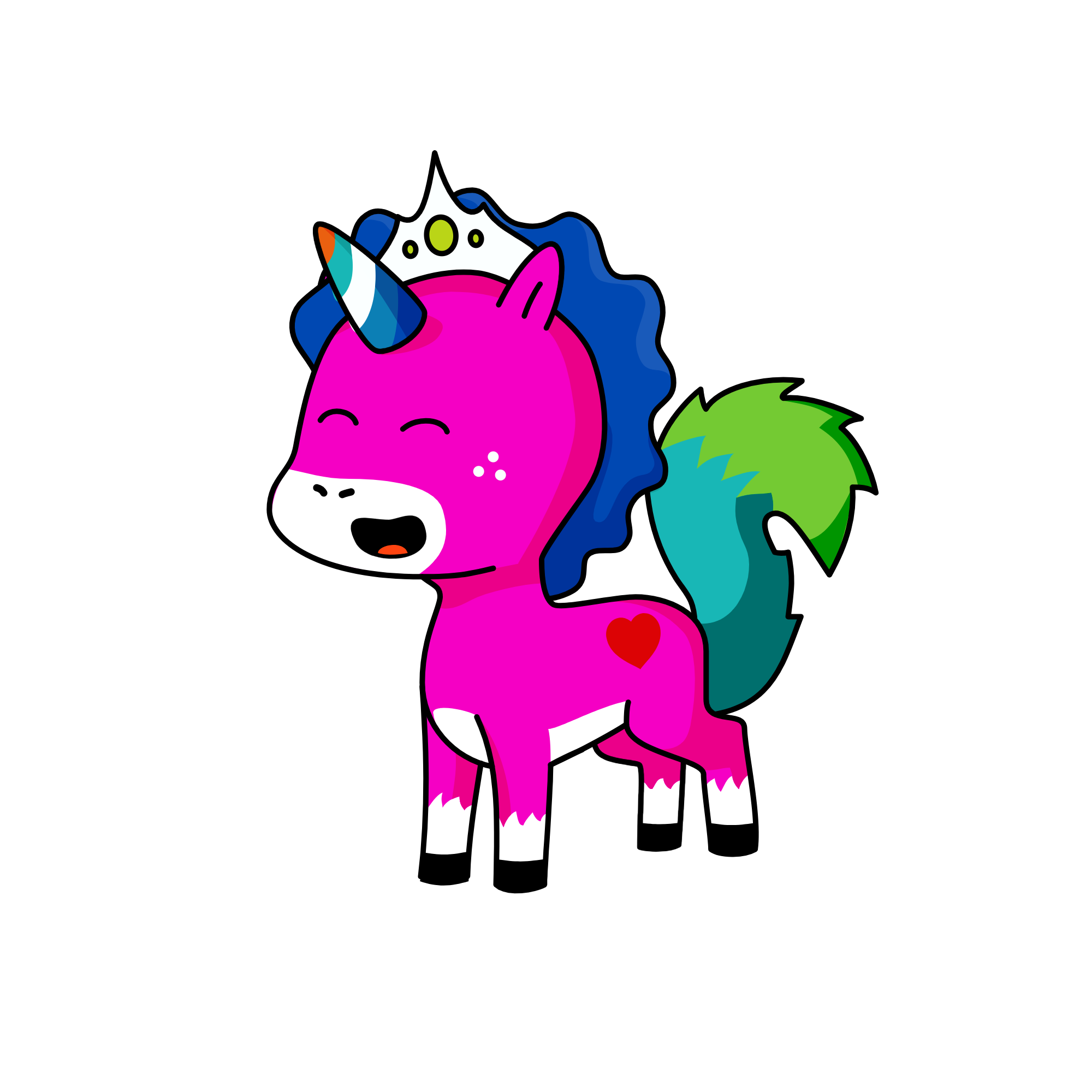 pinky is ugly, the unicorn