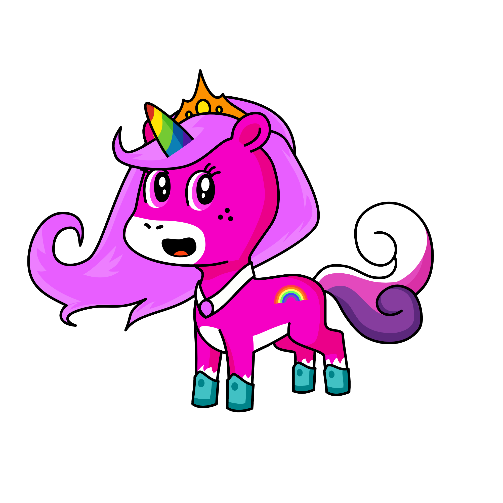Rainbow , the unicorn