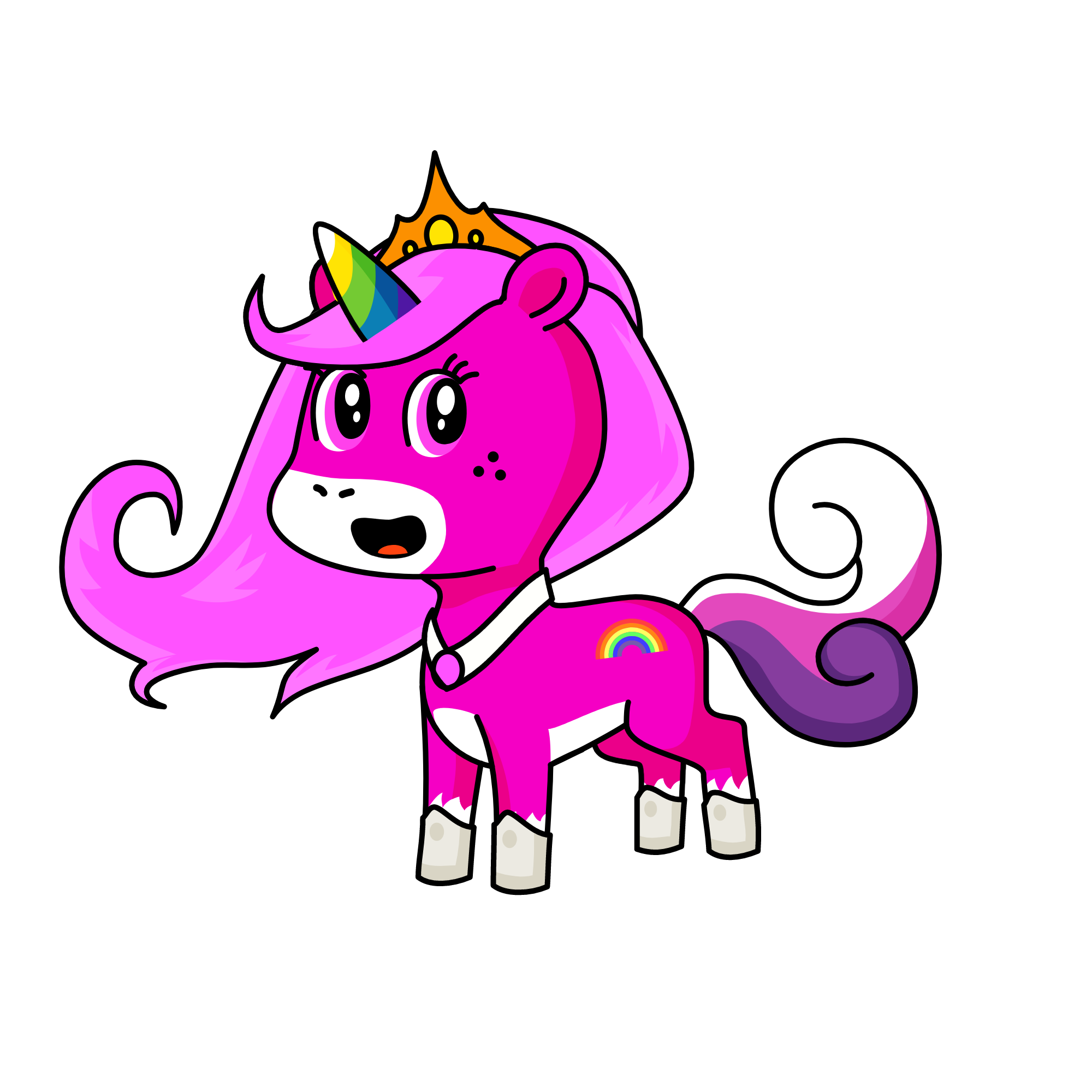  Princess of Rainbow City, the unicorn