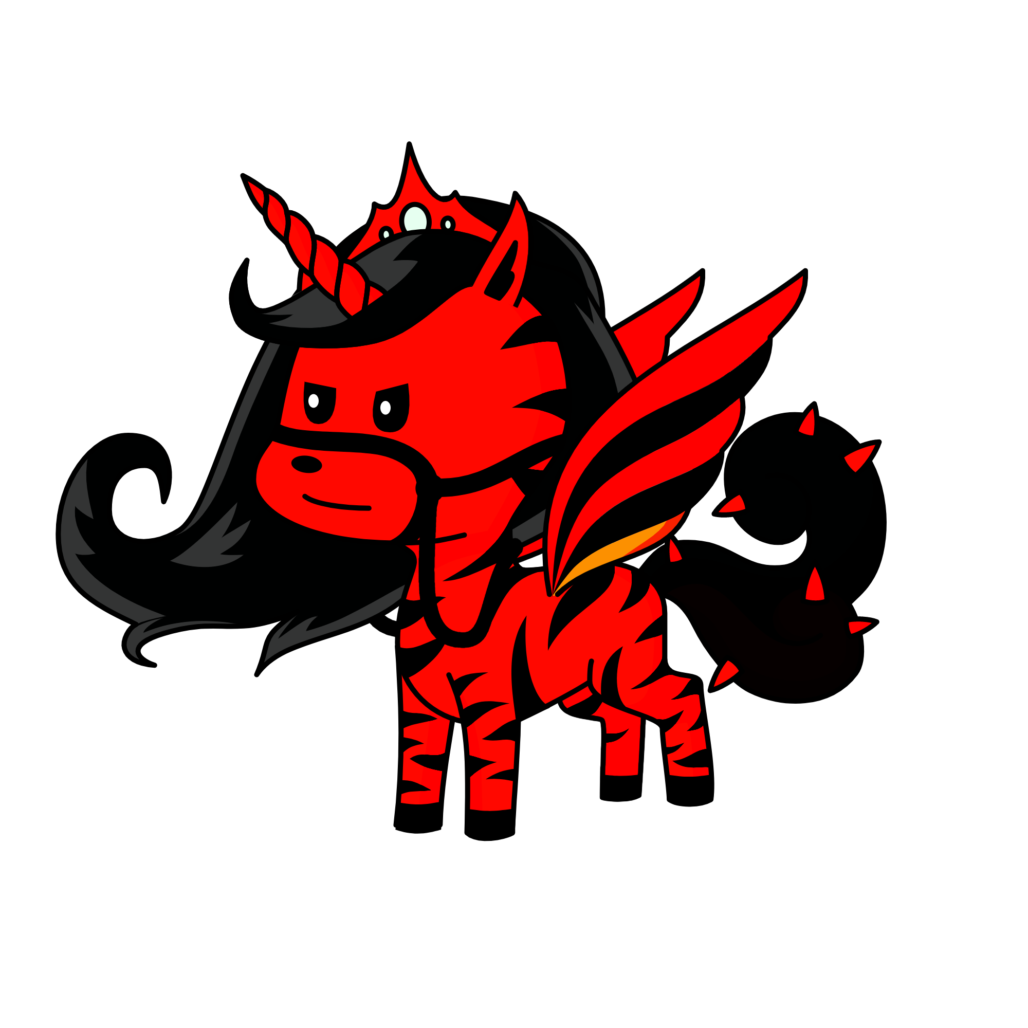 Evil, the unicorn