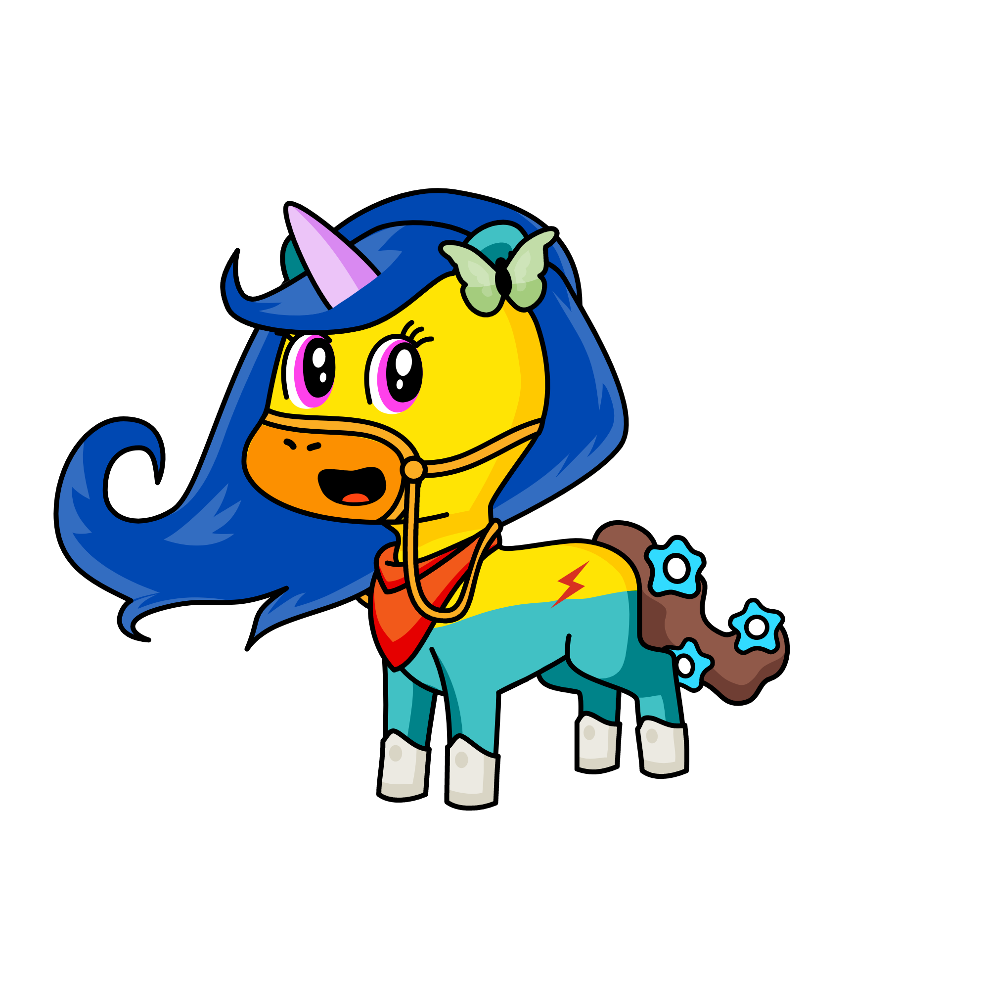 3, the unicorn