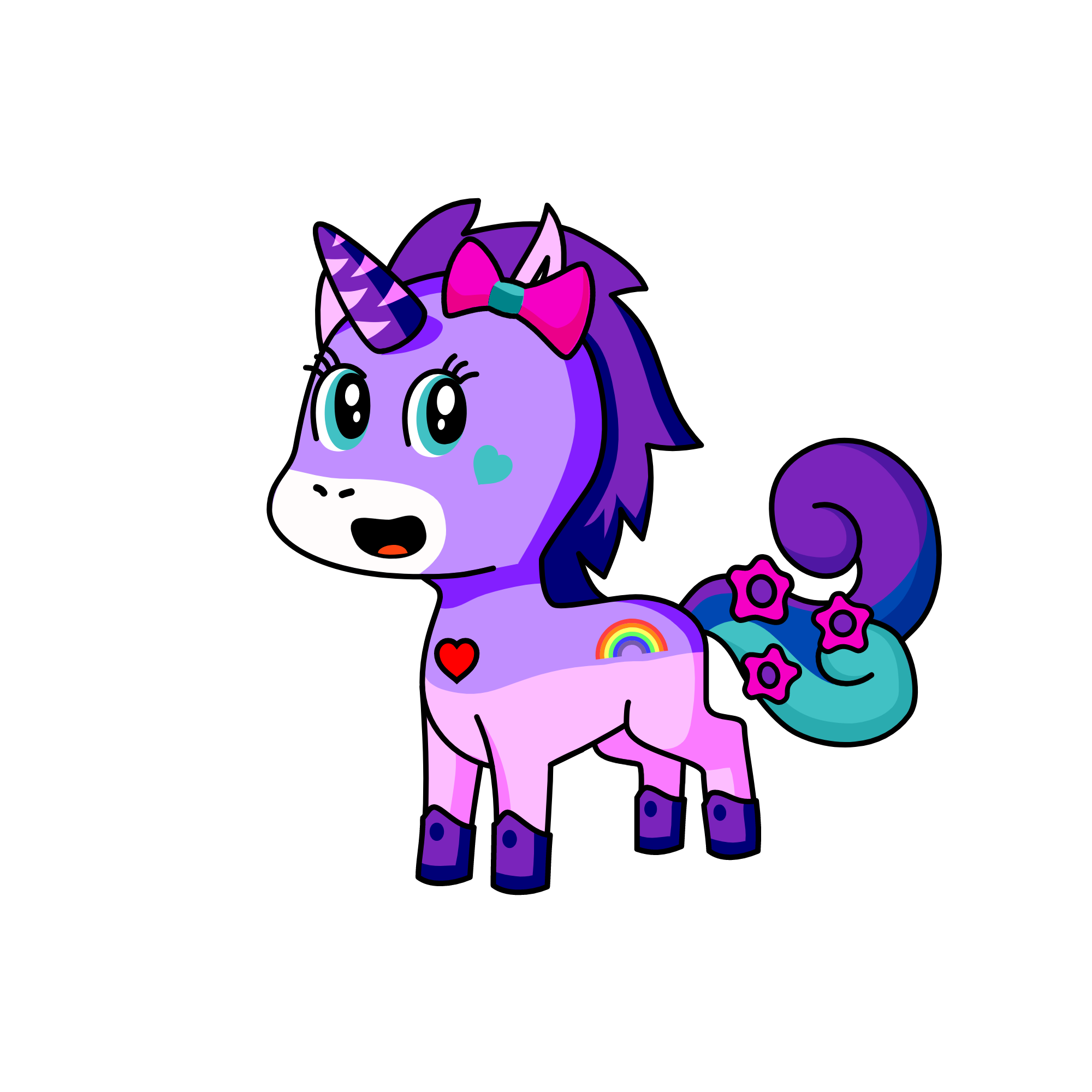 purlycorn , the unicorn