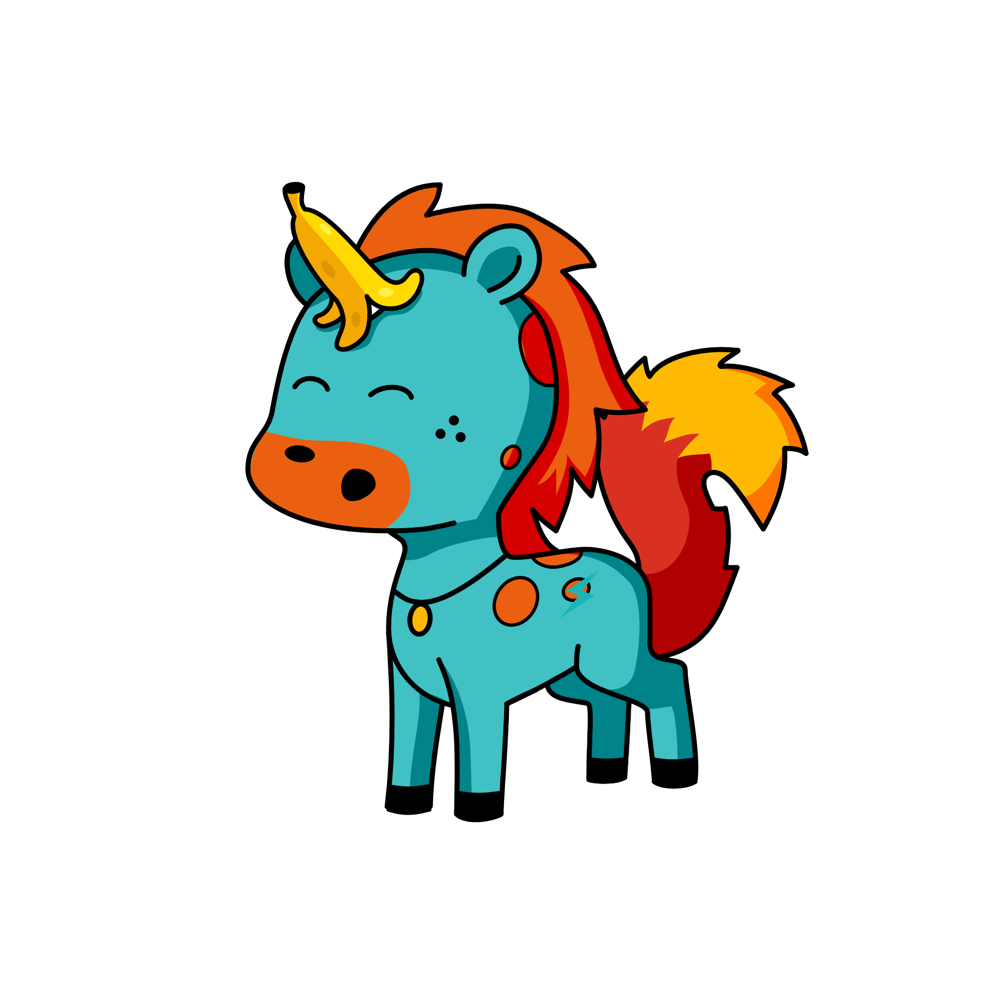 banana, the unicorn