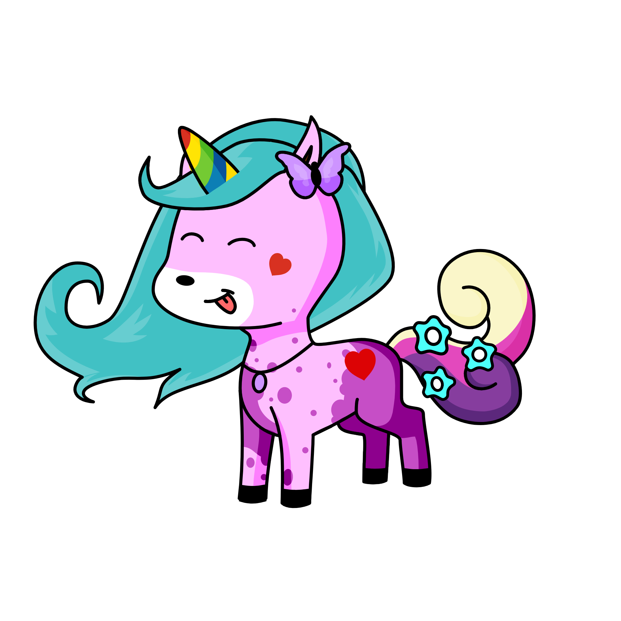 Beauty Butterfly, the unicorn