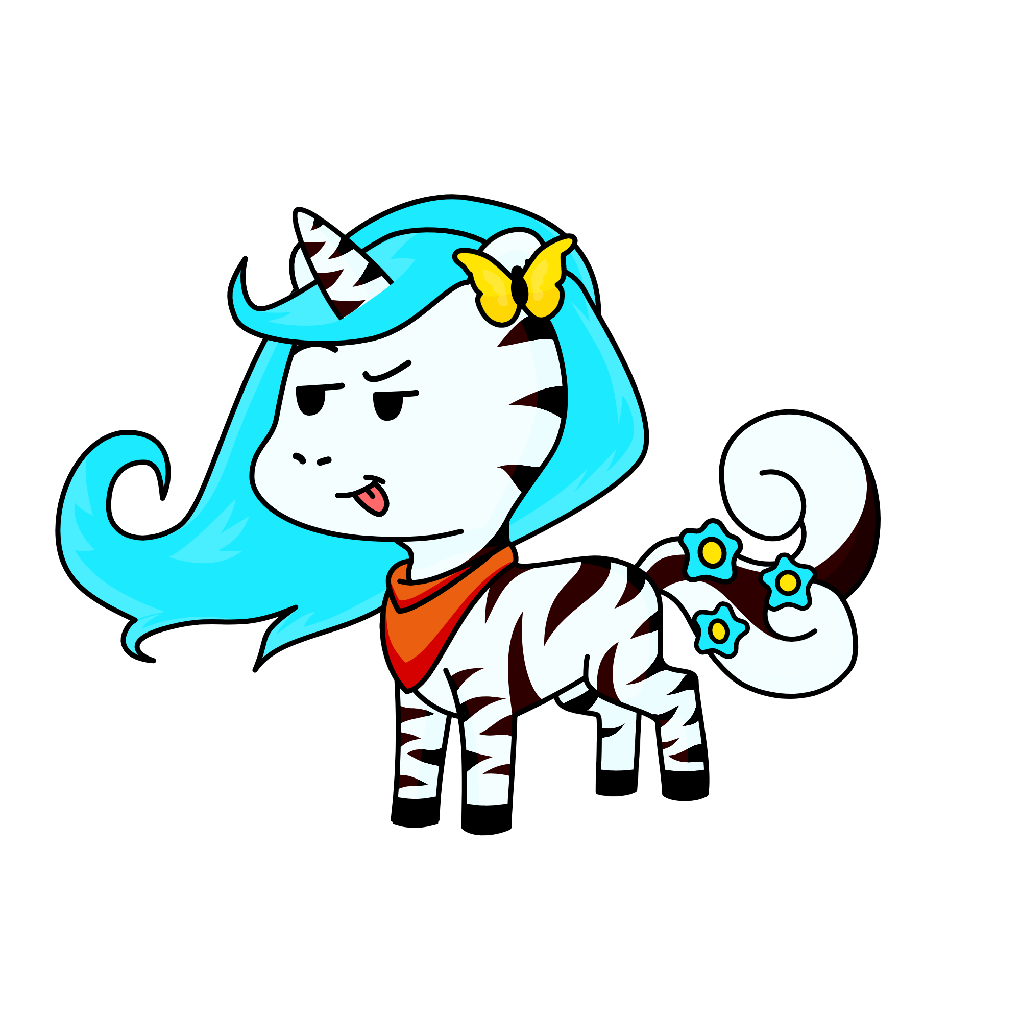 Snow sky, the unicorn
