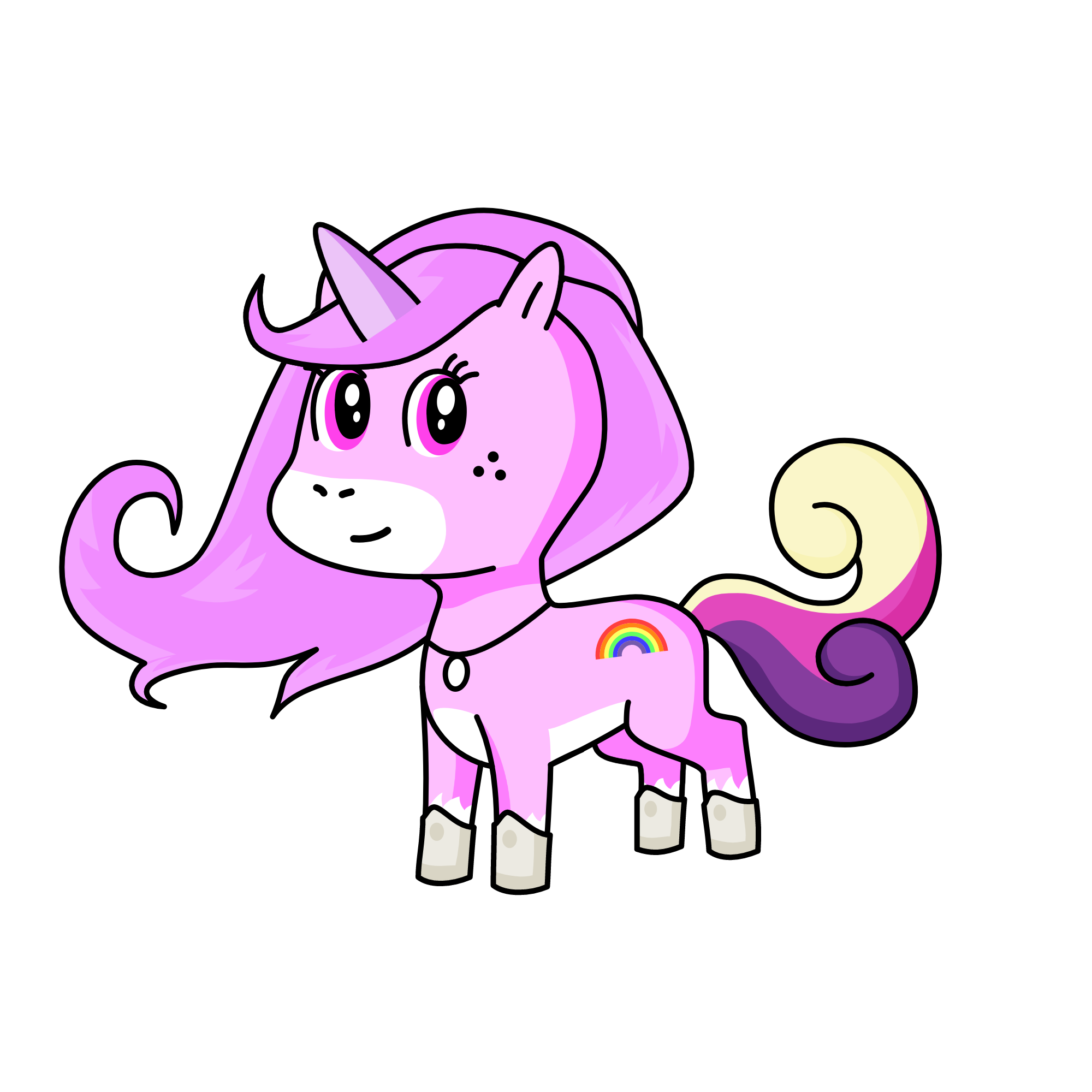 Little Fluffy, the unicorn