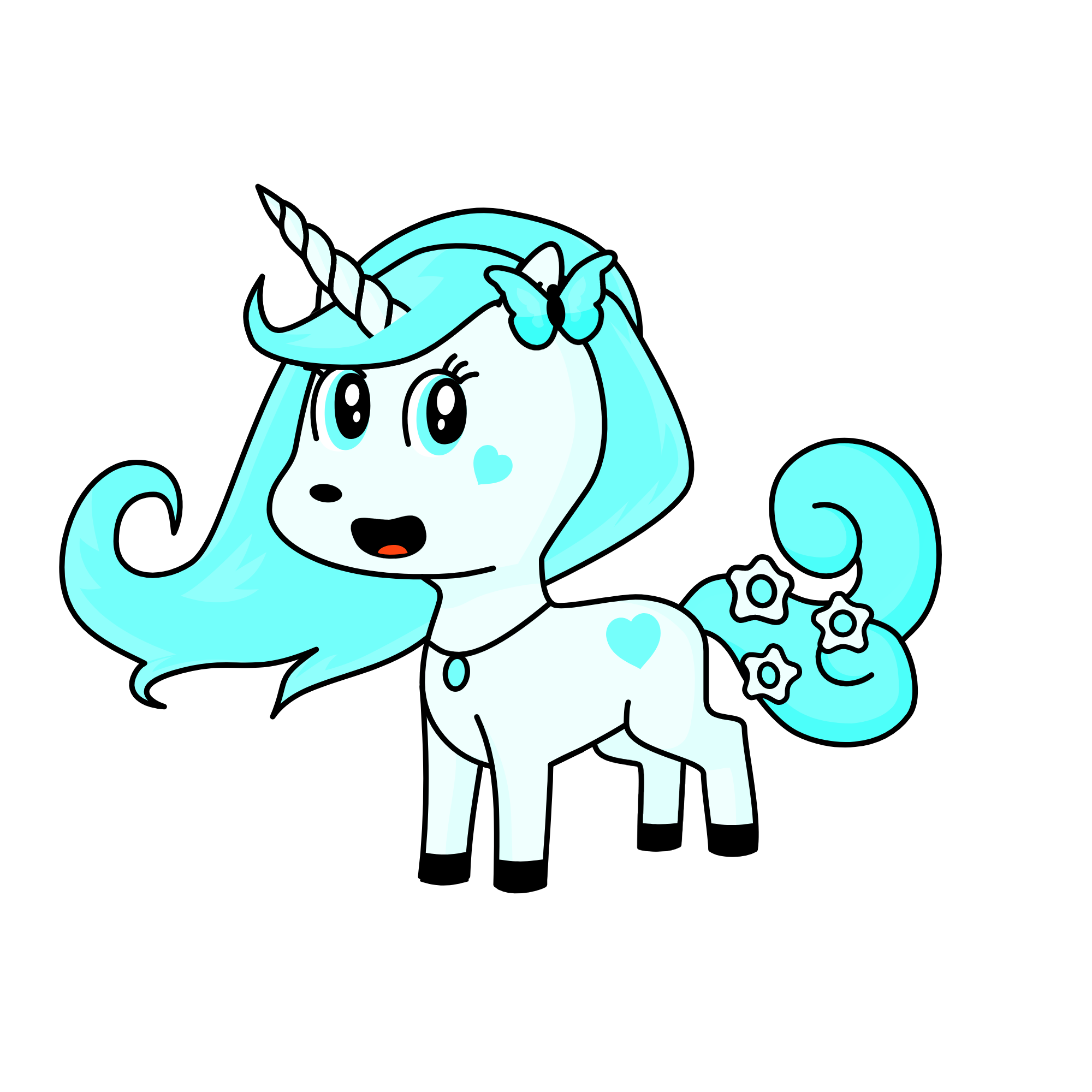Snowy, the unicorn
