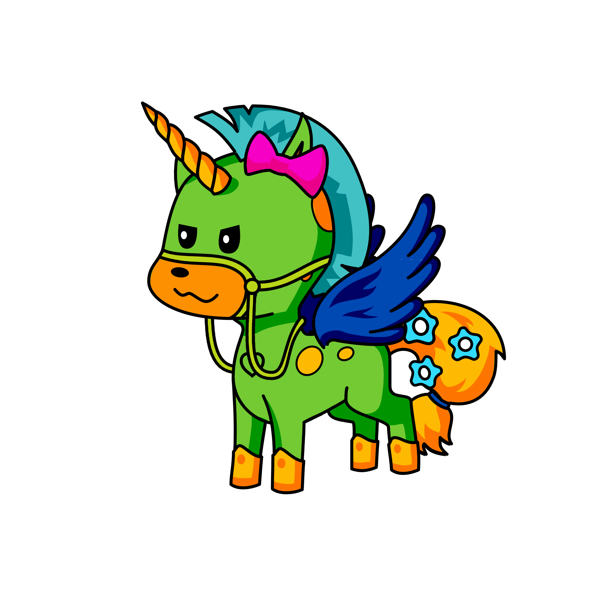 Cloudy, the unicorn