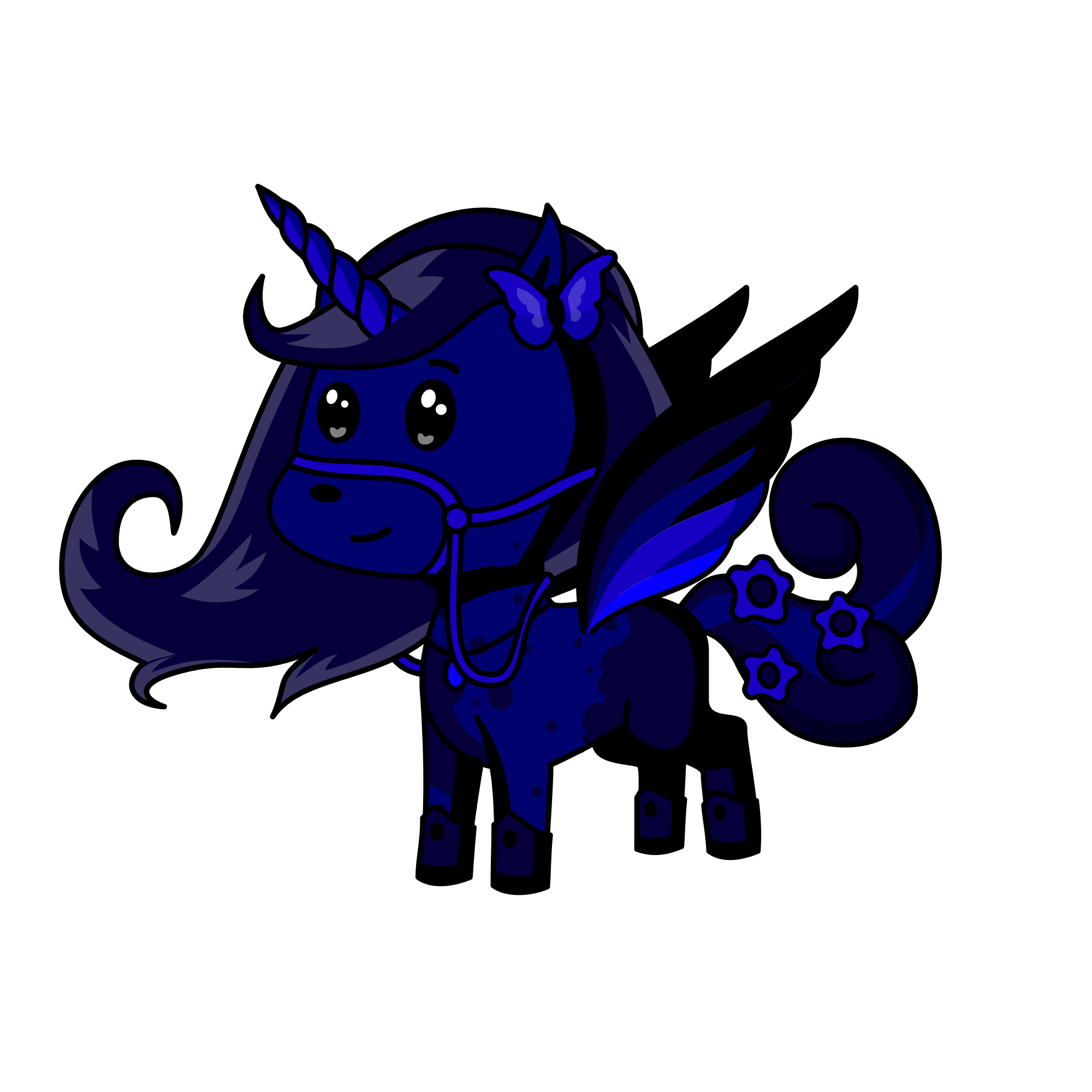 MidnightStarBrightDeepPitchDarkByPenelope, the unicorn