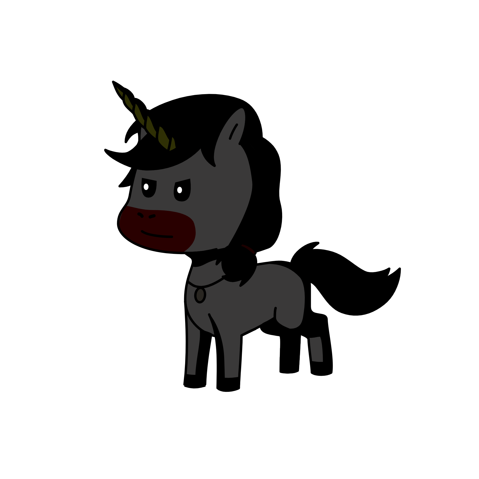 miss hardbroom, the unicorn