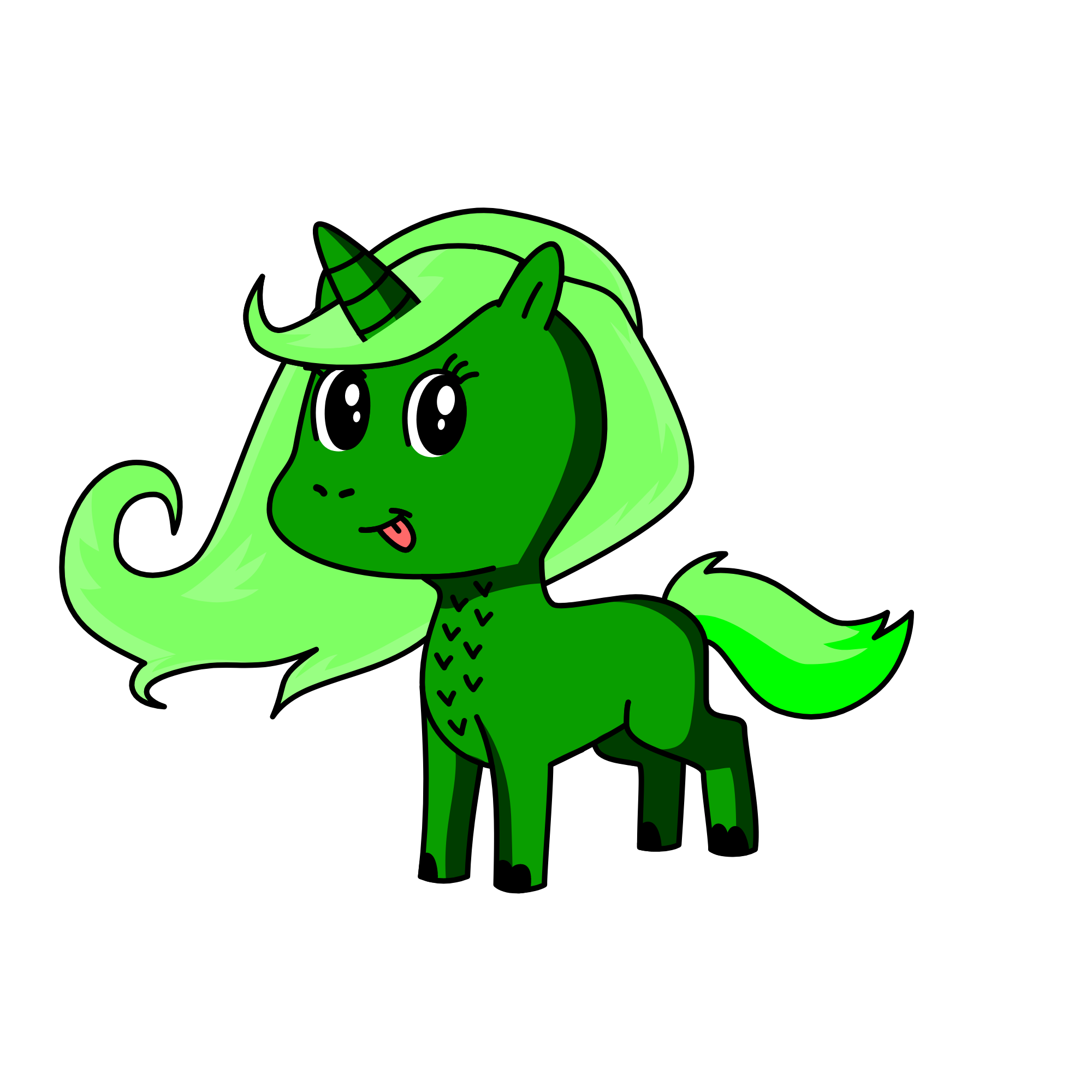 poniukes zombis, the unicorn
