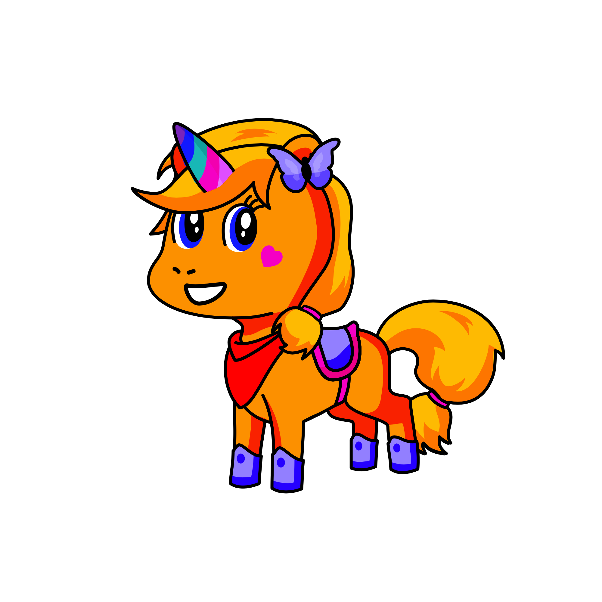Sunburst, the unicorn