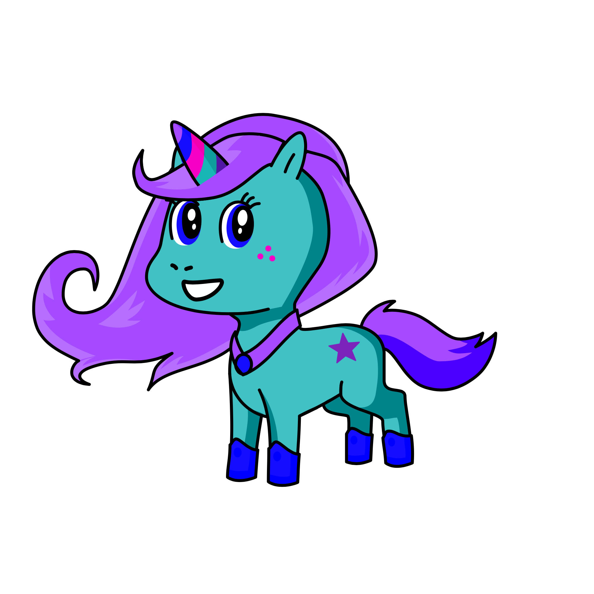 Stardust, the unicorn