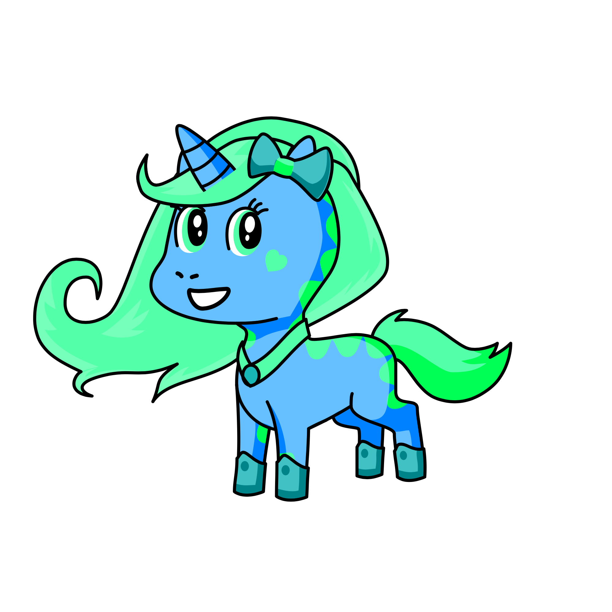 Winter, the unicorn
