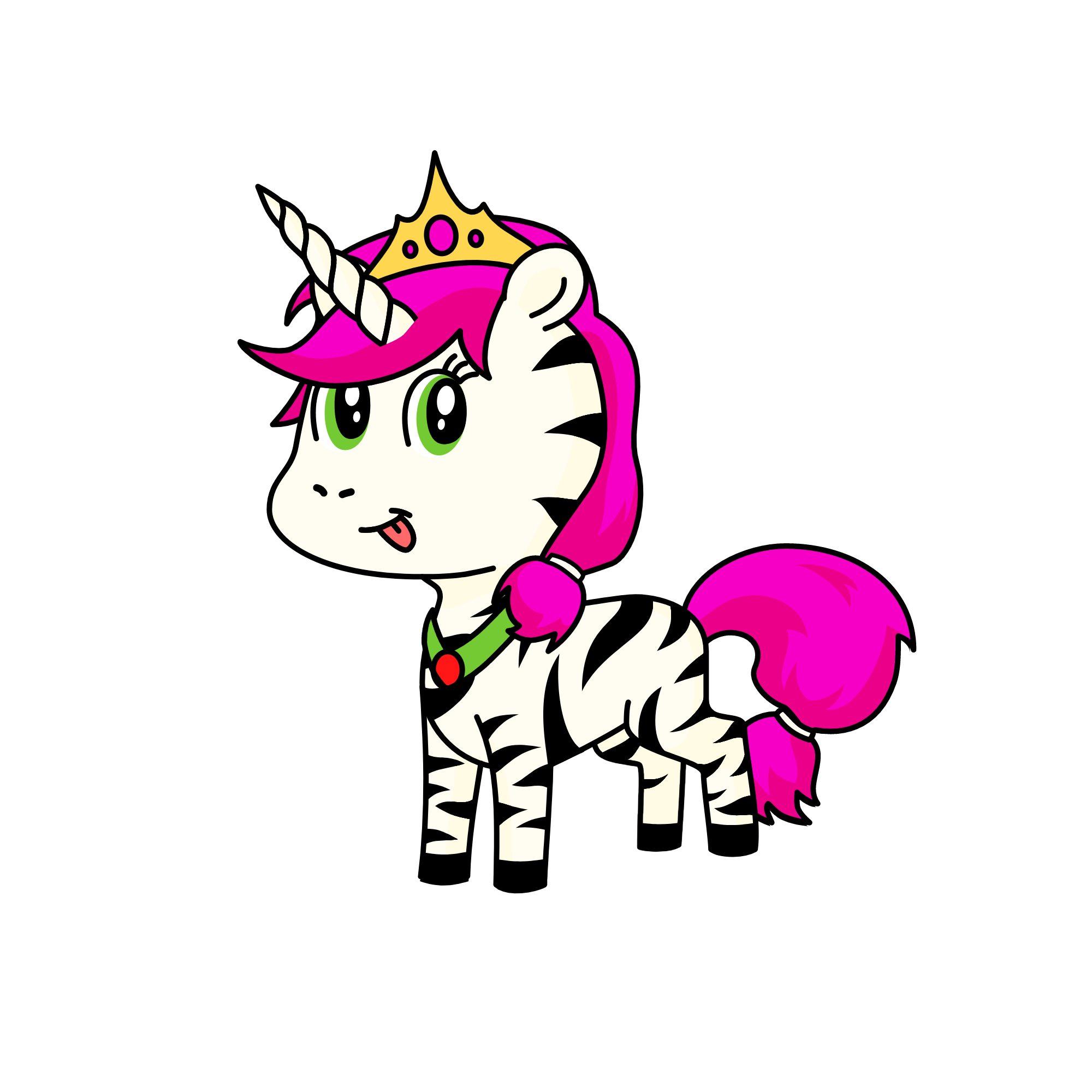 Queen Elsa, the unicorn