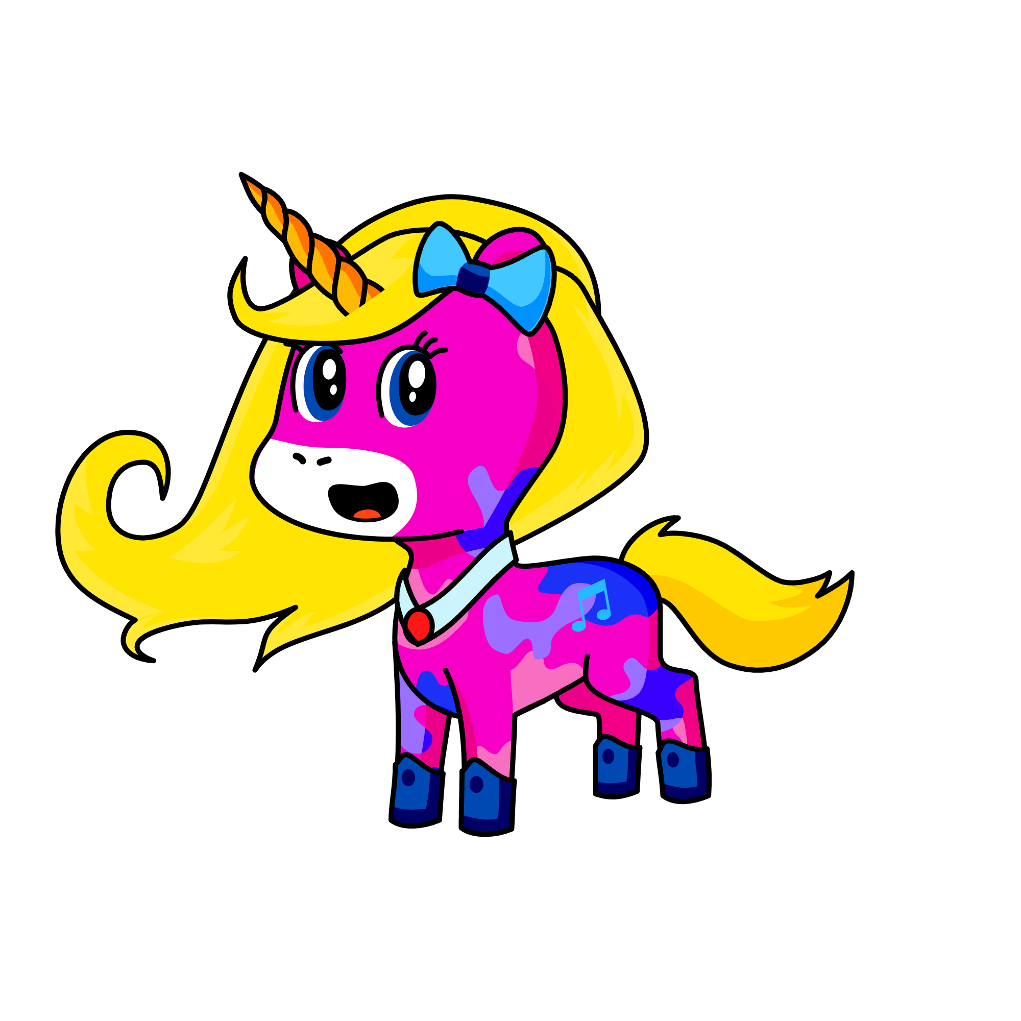 Cola, the unicorn