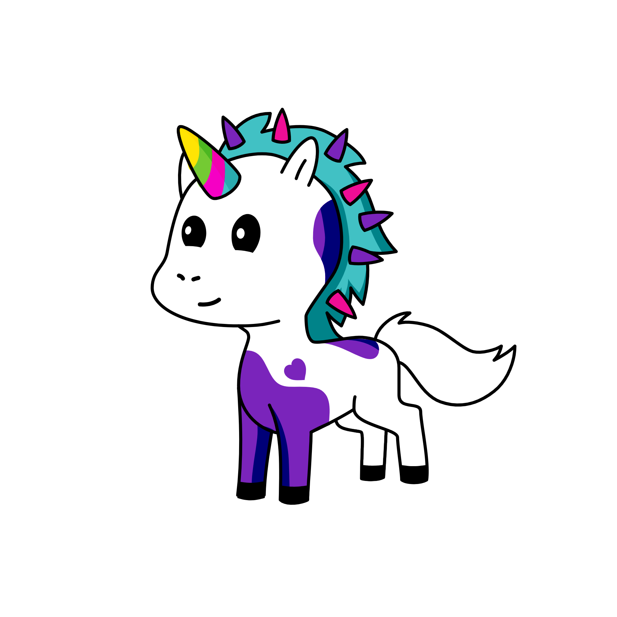 Roinbow, the unicorn