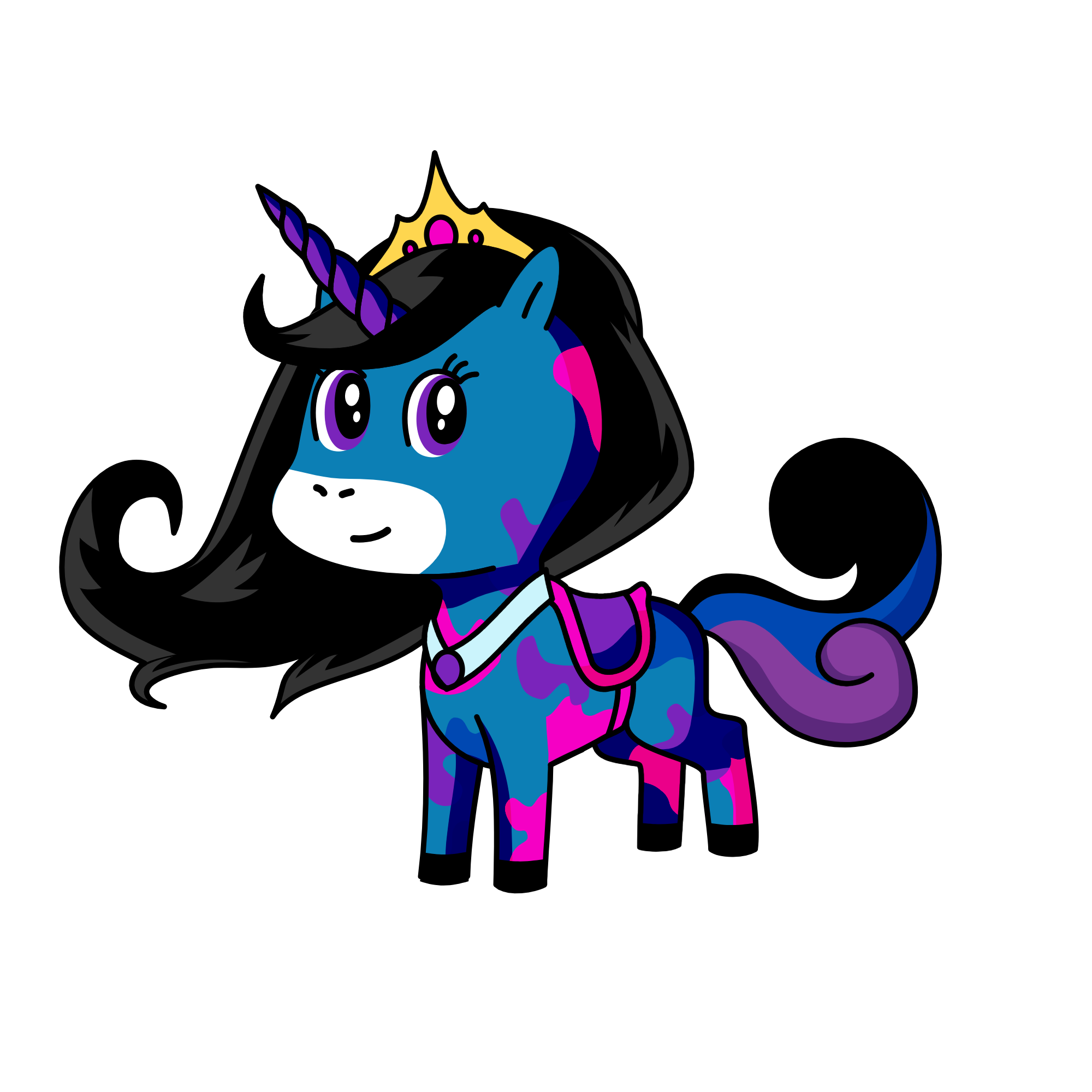 Queen Sparkle, the unicorn