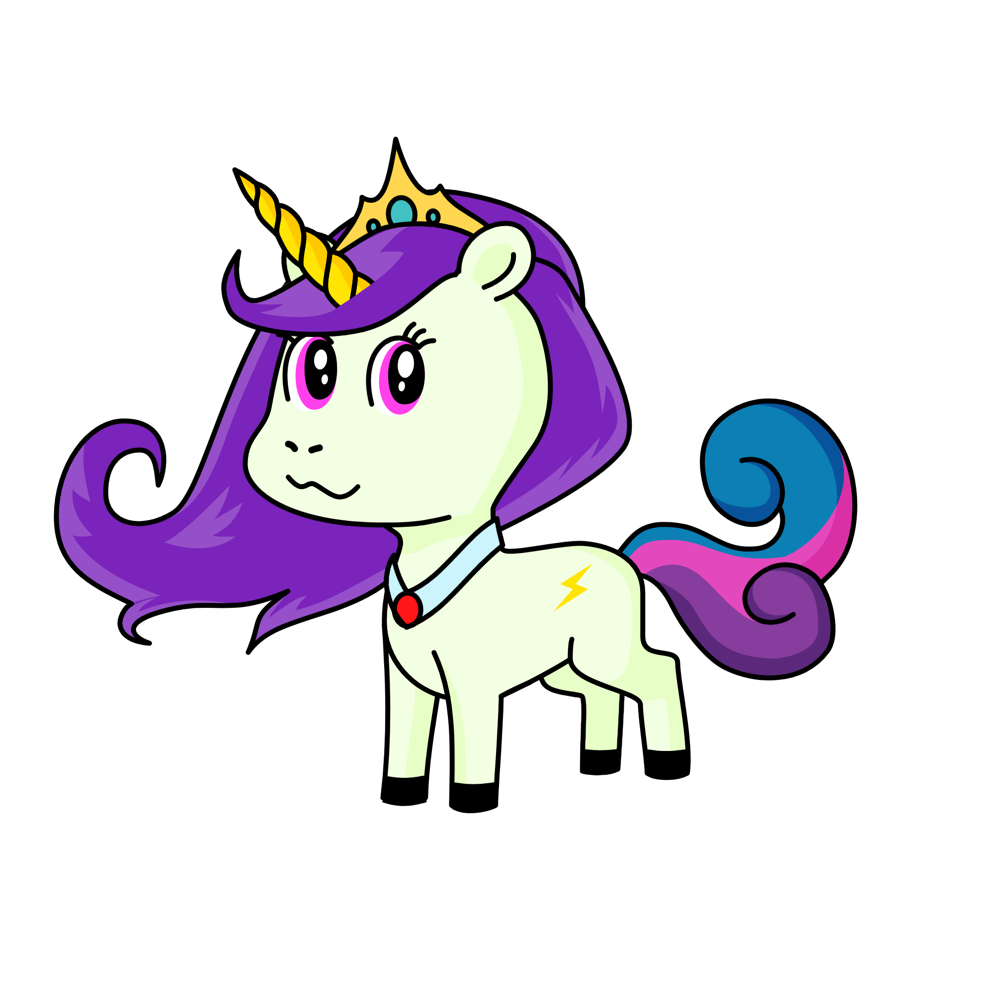 Wendy(4), the unicorn