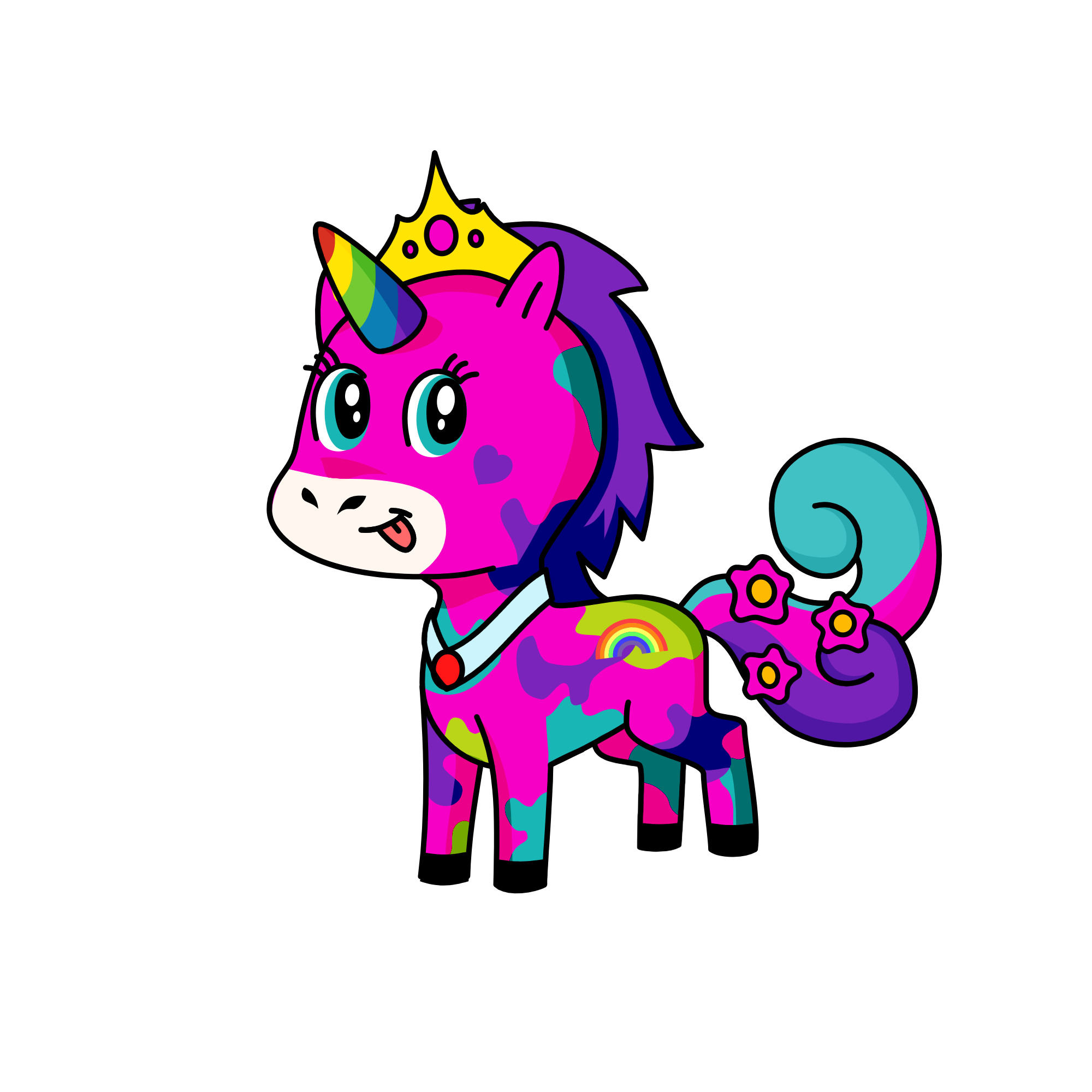 princess rainbow, the unicorn