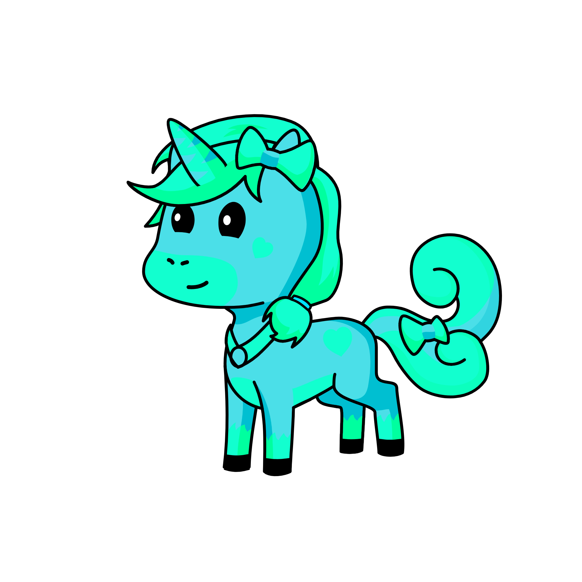blue berry, the unicorn