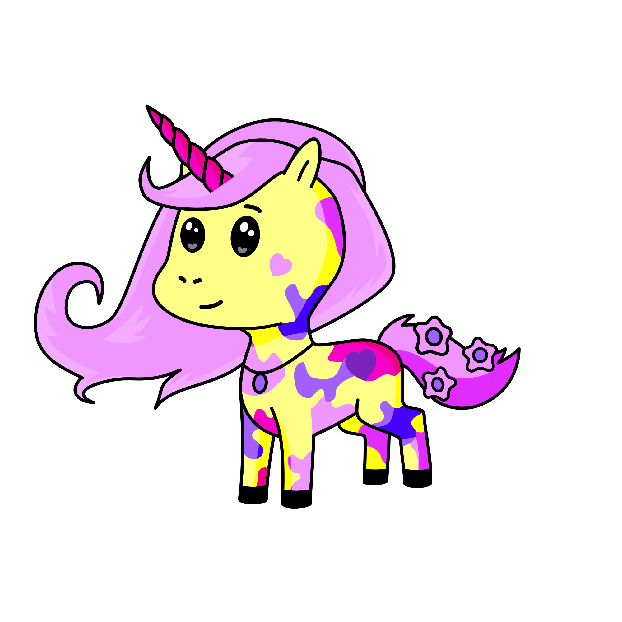 butterfly, the unicorn