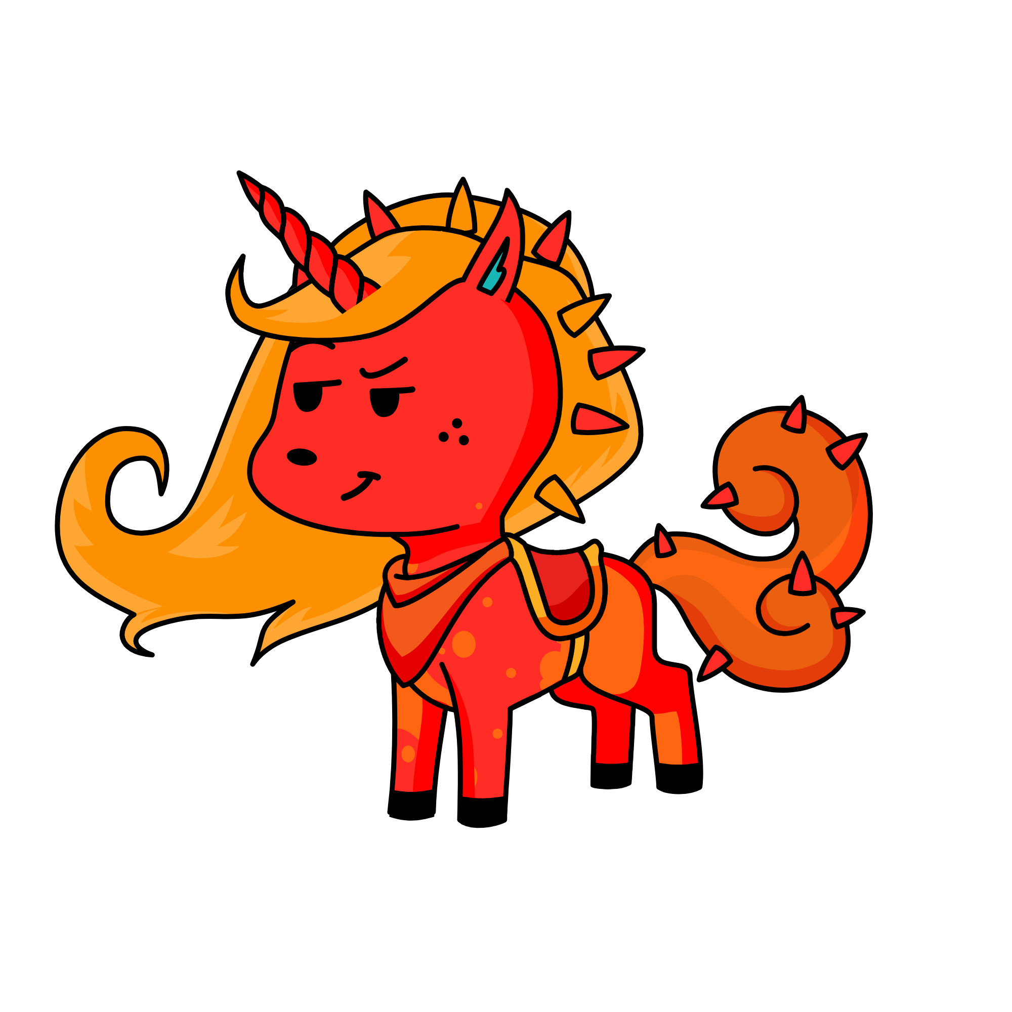 Fire, the unicorn