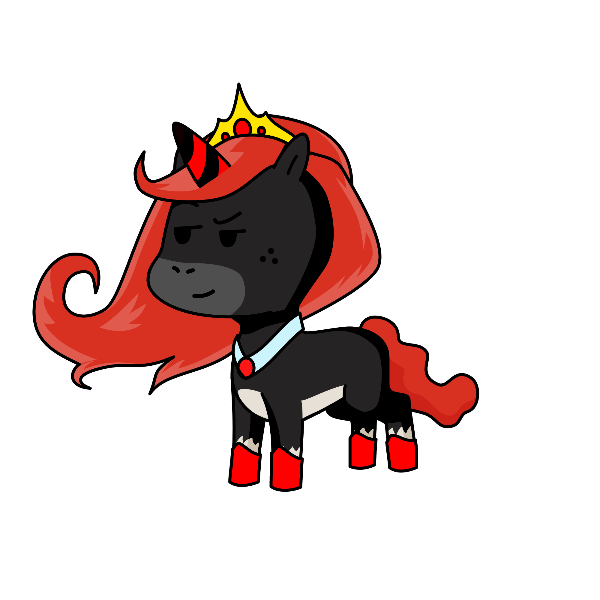 Cloudy, the unicorn