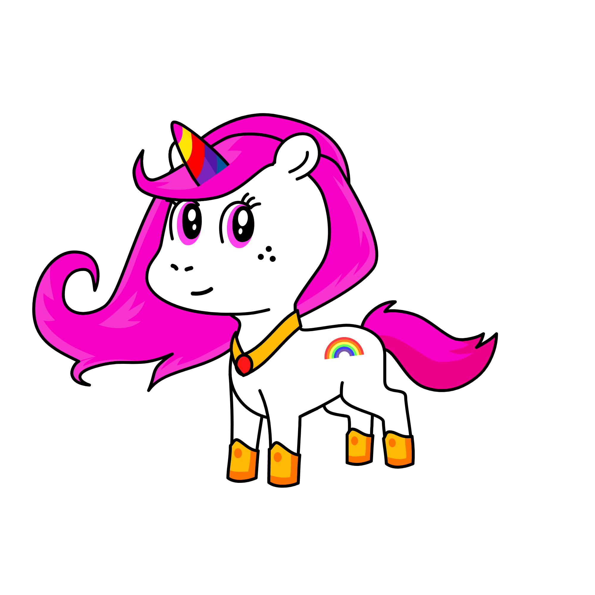 Princess Rainbow Cloud, the unicorn