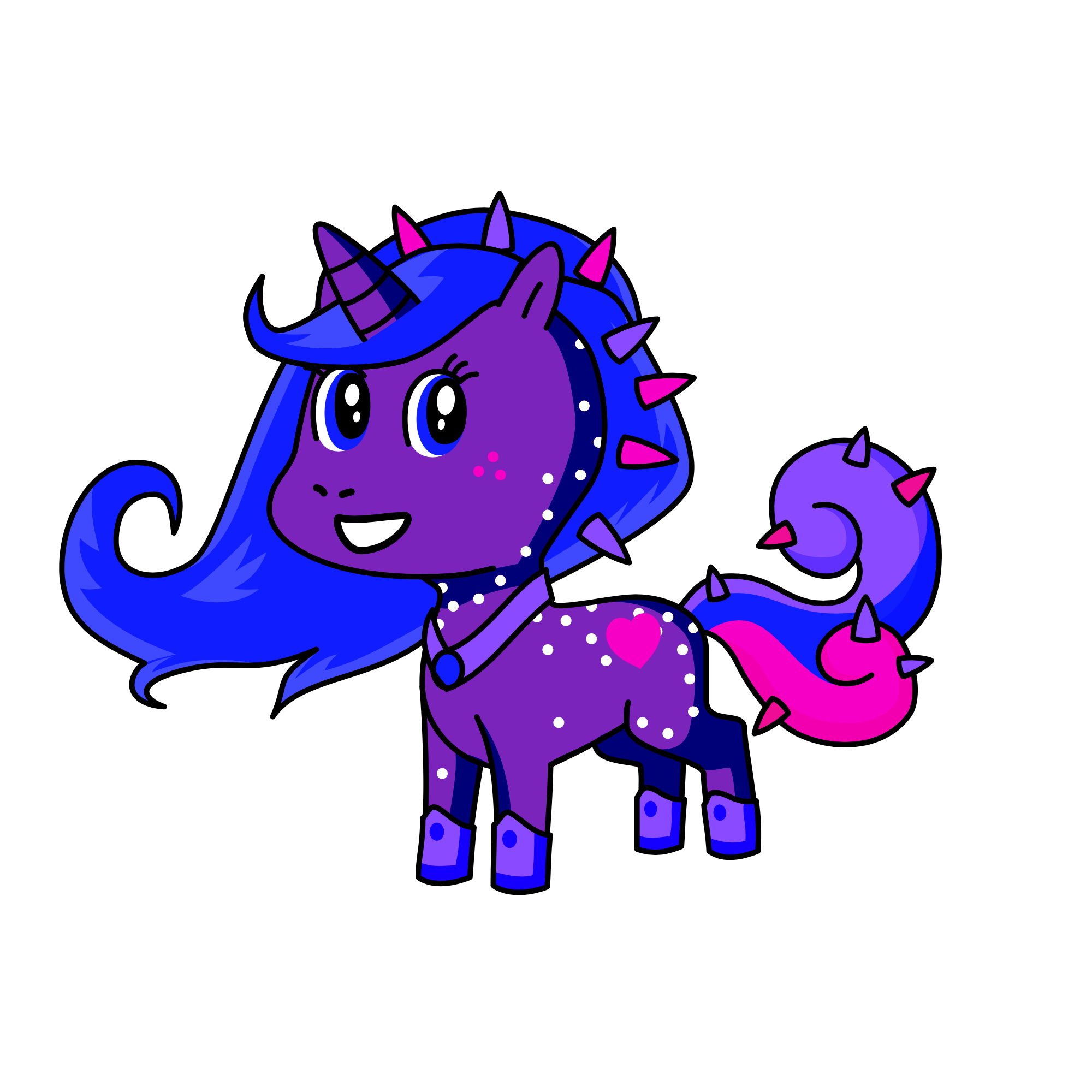 Dawn and Dusk's Other Cousin and Sunset's Sister: Moonlight, the unicorn