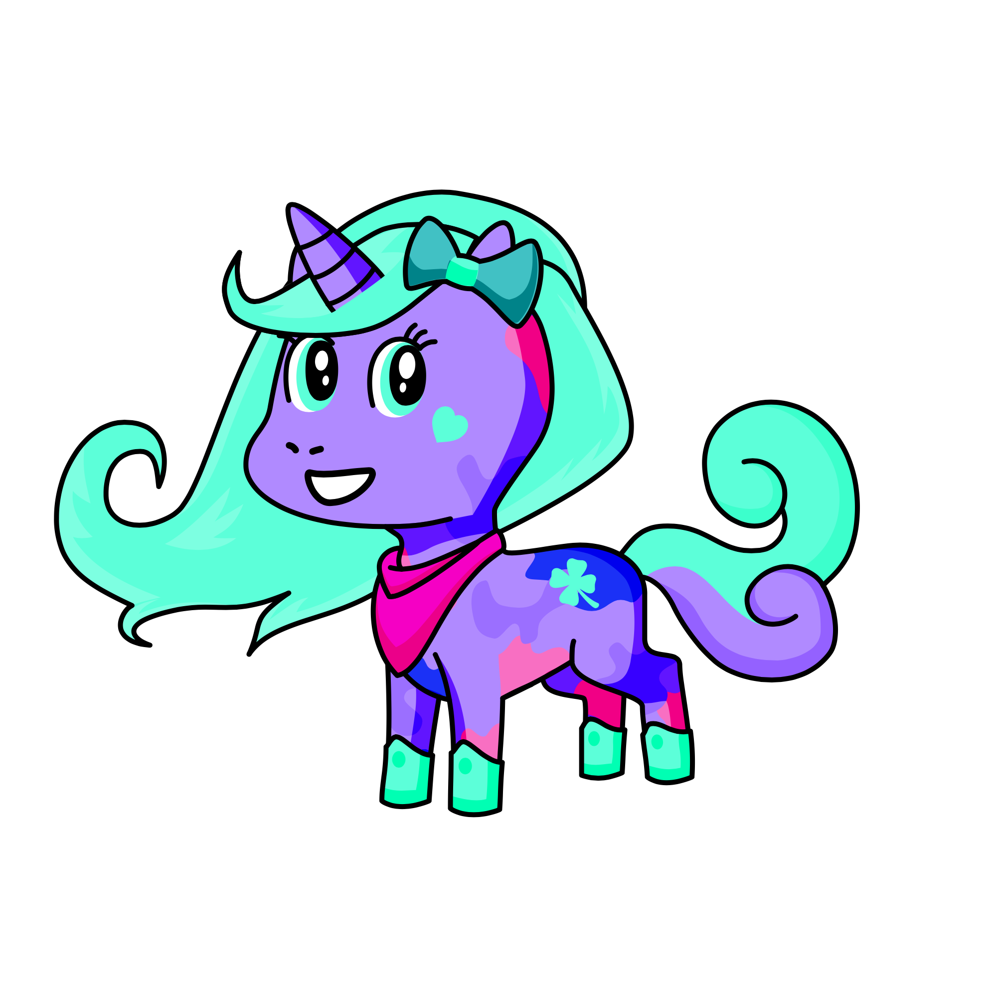 Mint, the unicorn